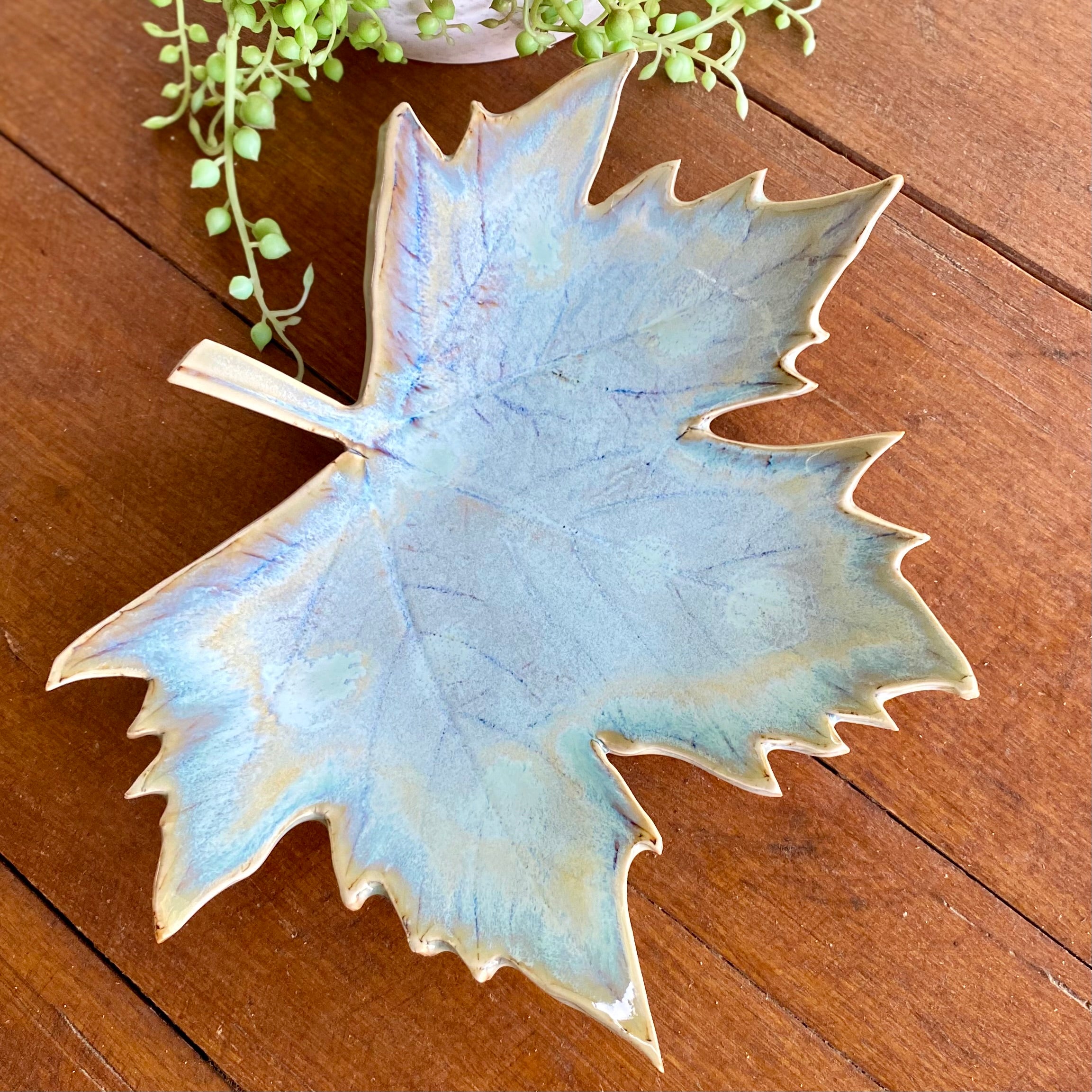 Ceramic Botanical Leaf|Handmade Pottery