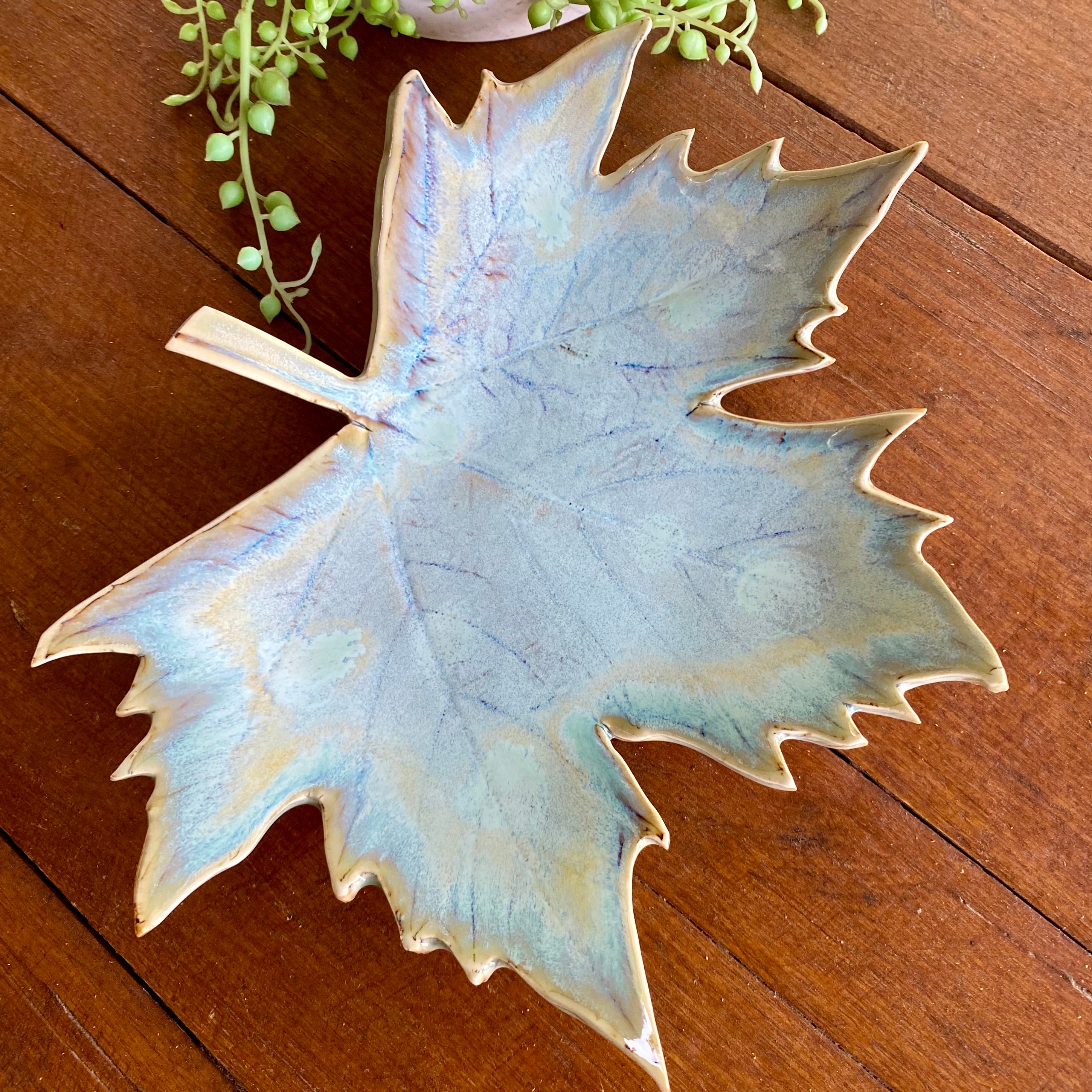 Ceramic Botanical Leaf|Handmade Pottery