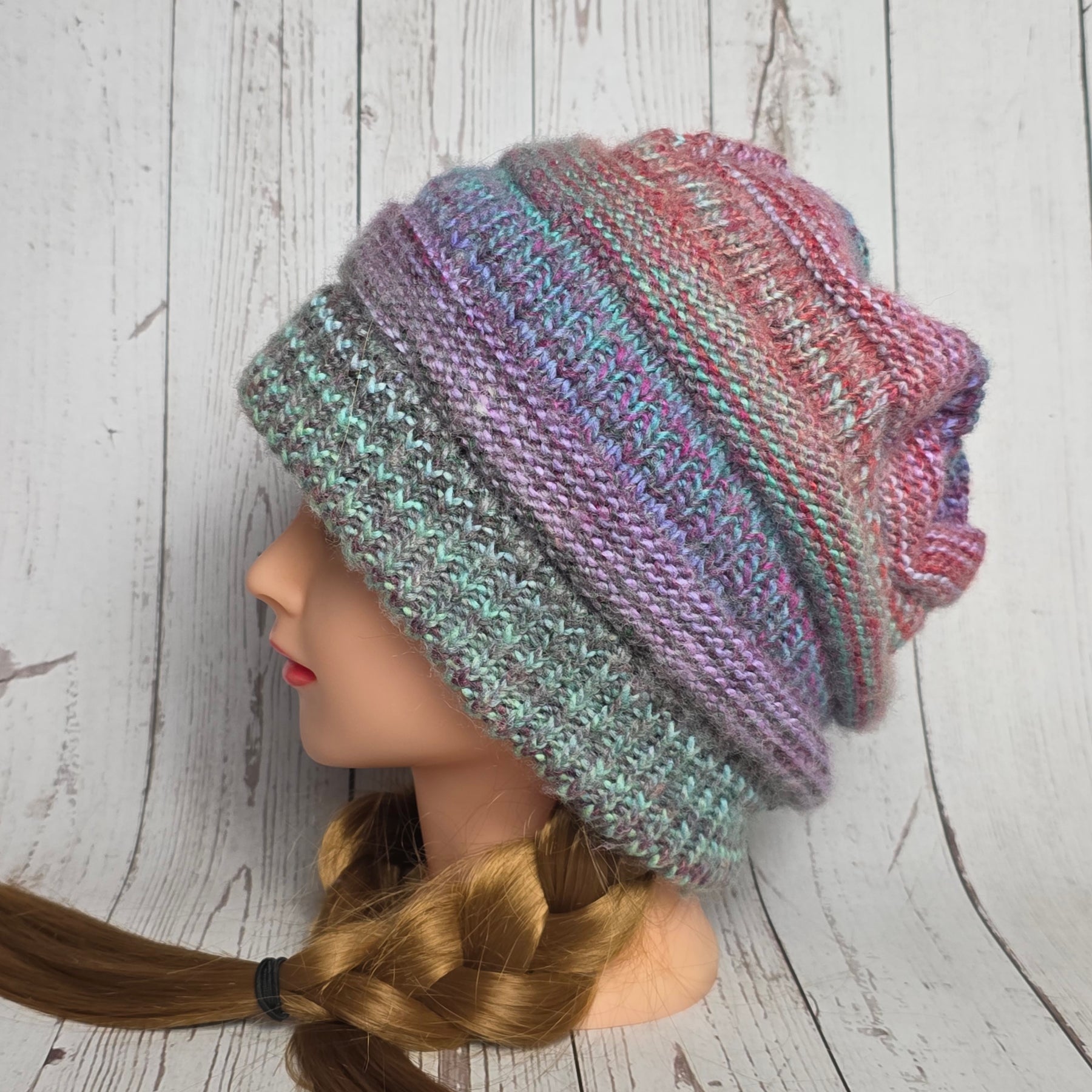 Hand Knitted Slouchy Beanie