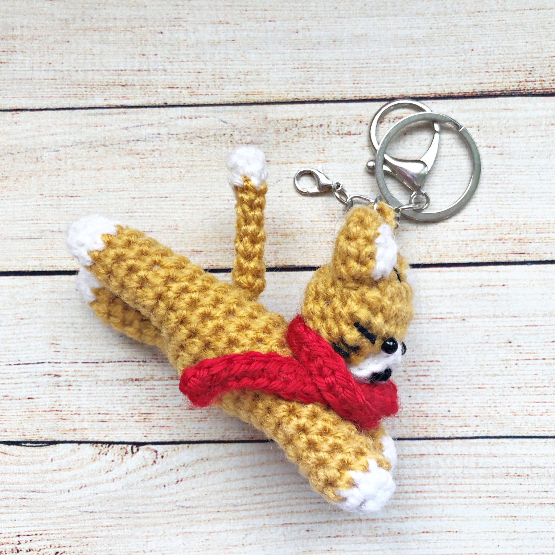 Crochet Cat Keychain | Handmade Amigurumi Cat, Bag Charm
