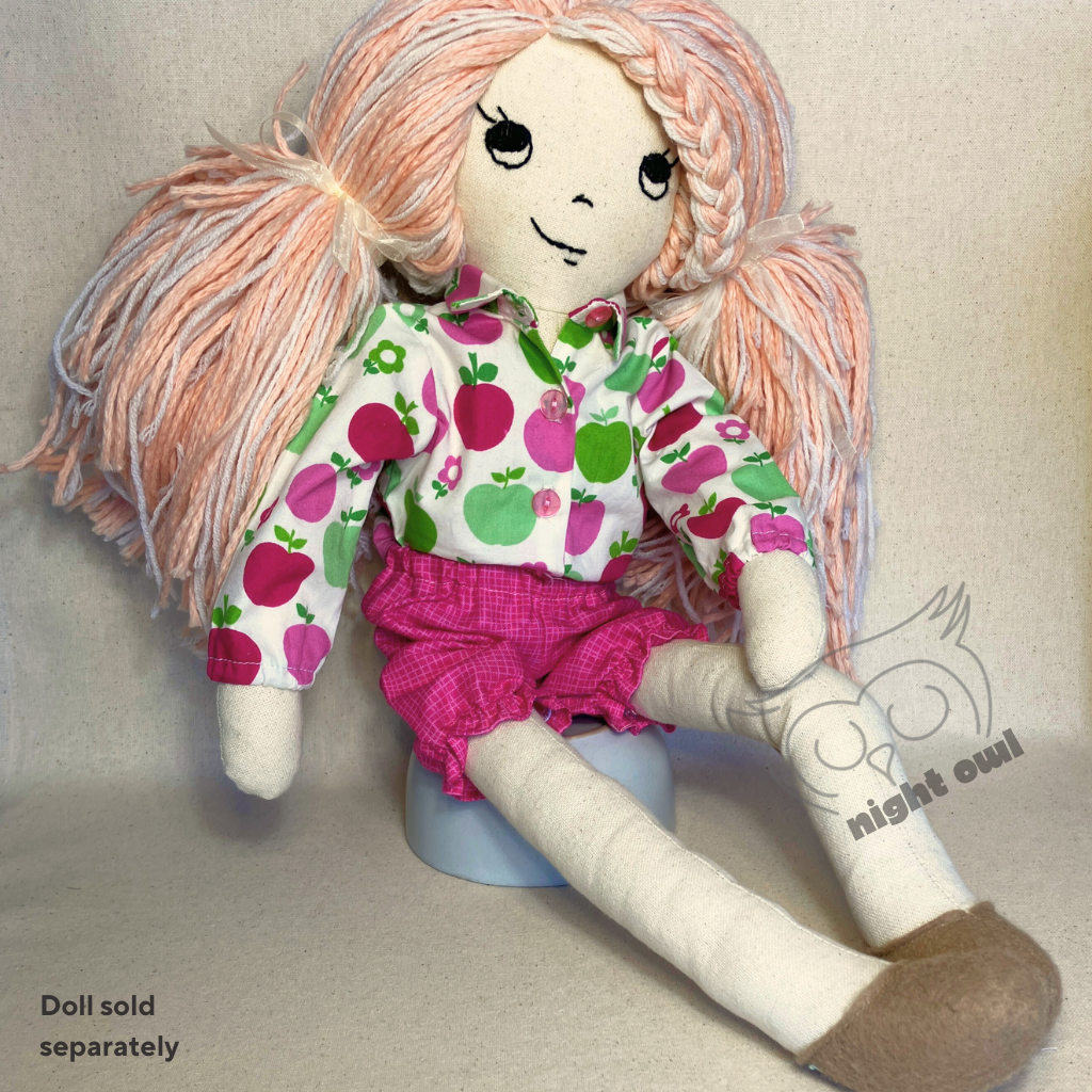 Six Piece Set| 53cm Doll Wardrobe Collection| Apple Orchards