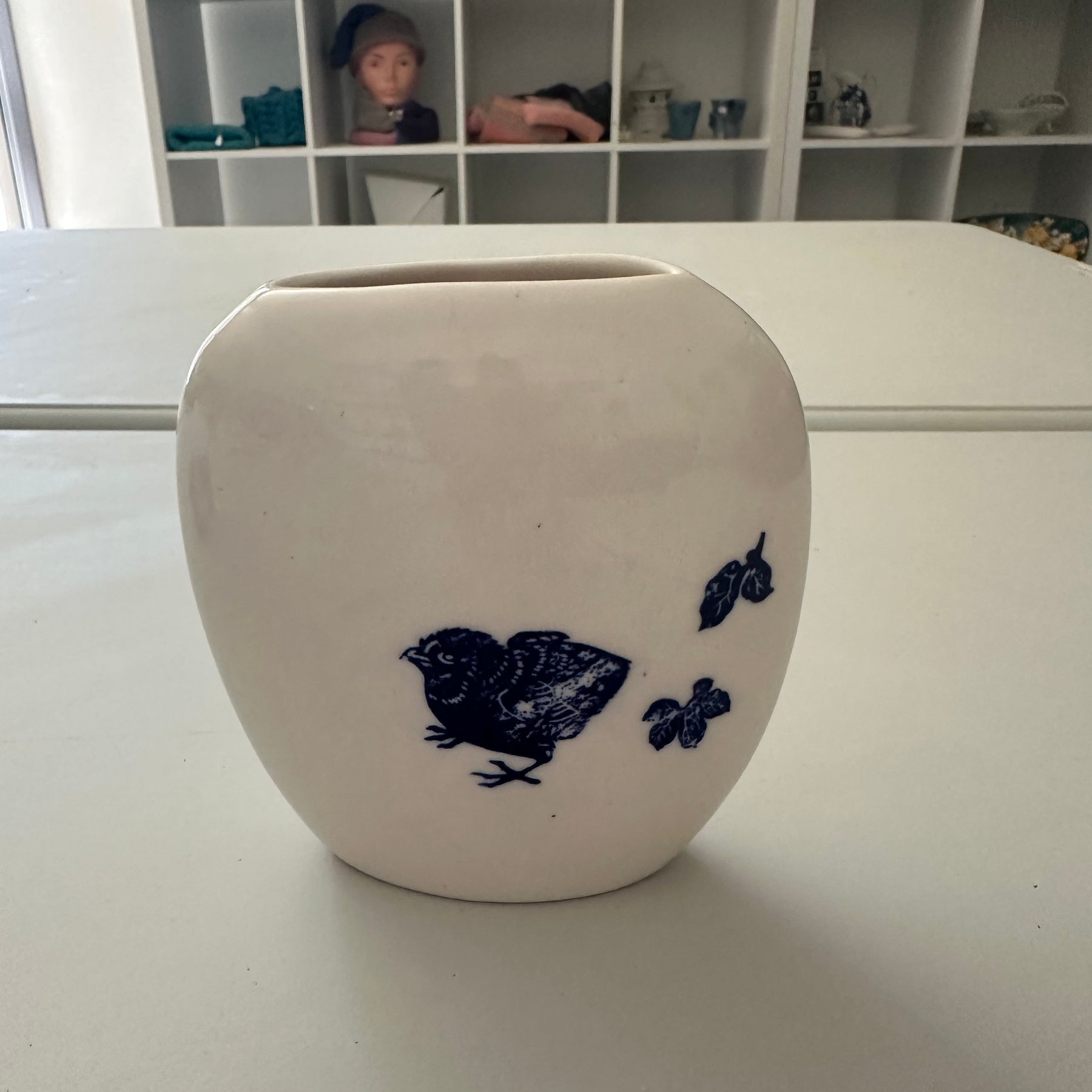 Pillow Vase, Porcelain Handcrafted.