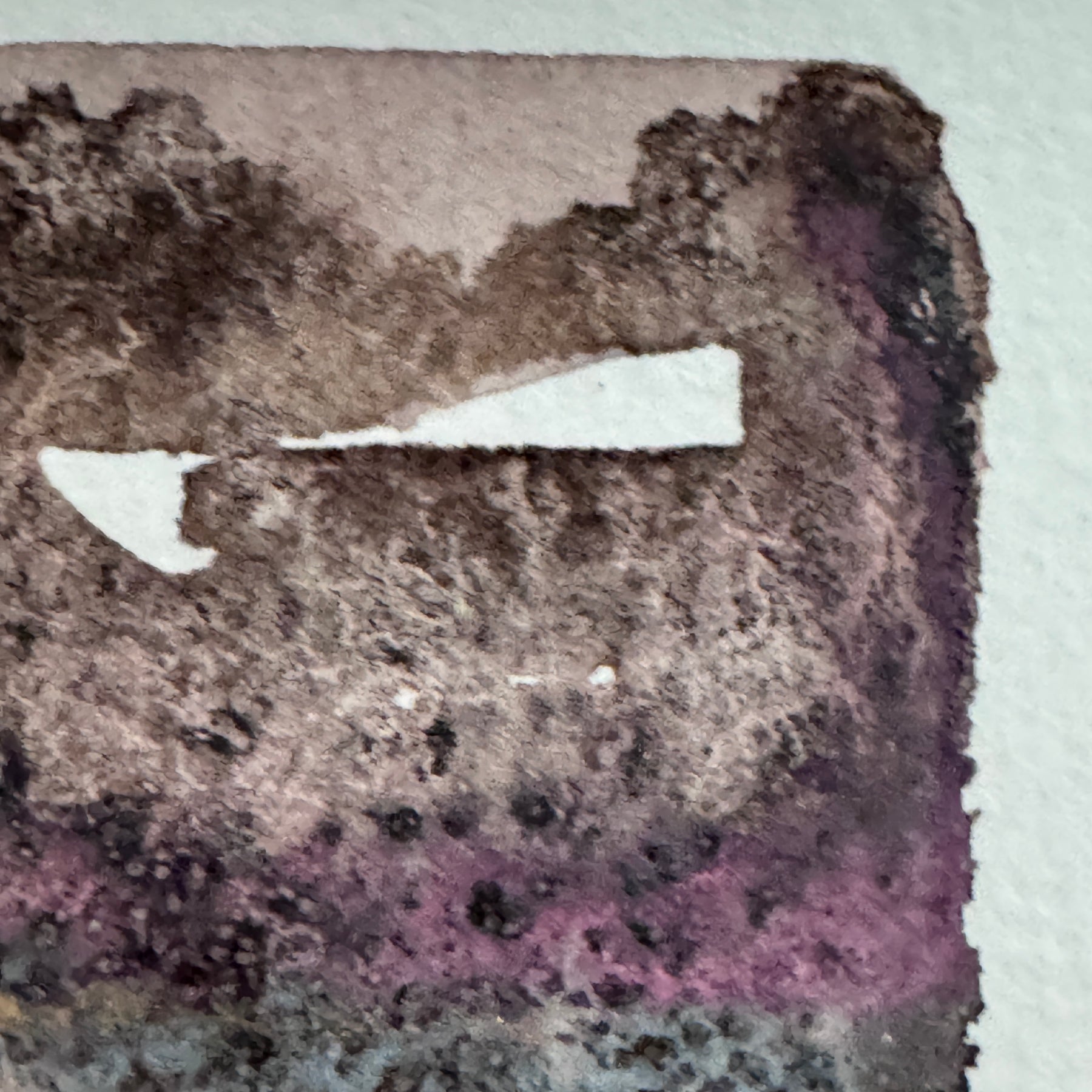 Winter Dusk ACEO Original Watercolour Artwork