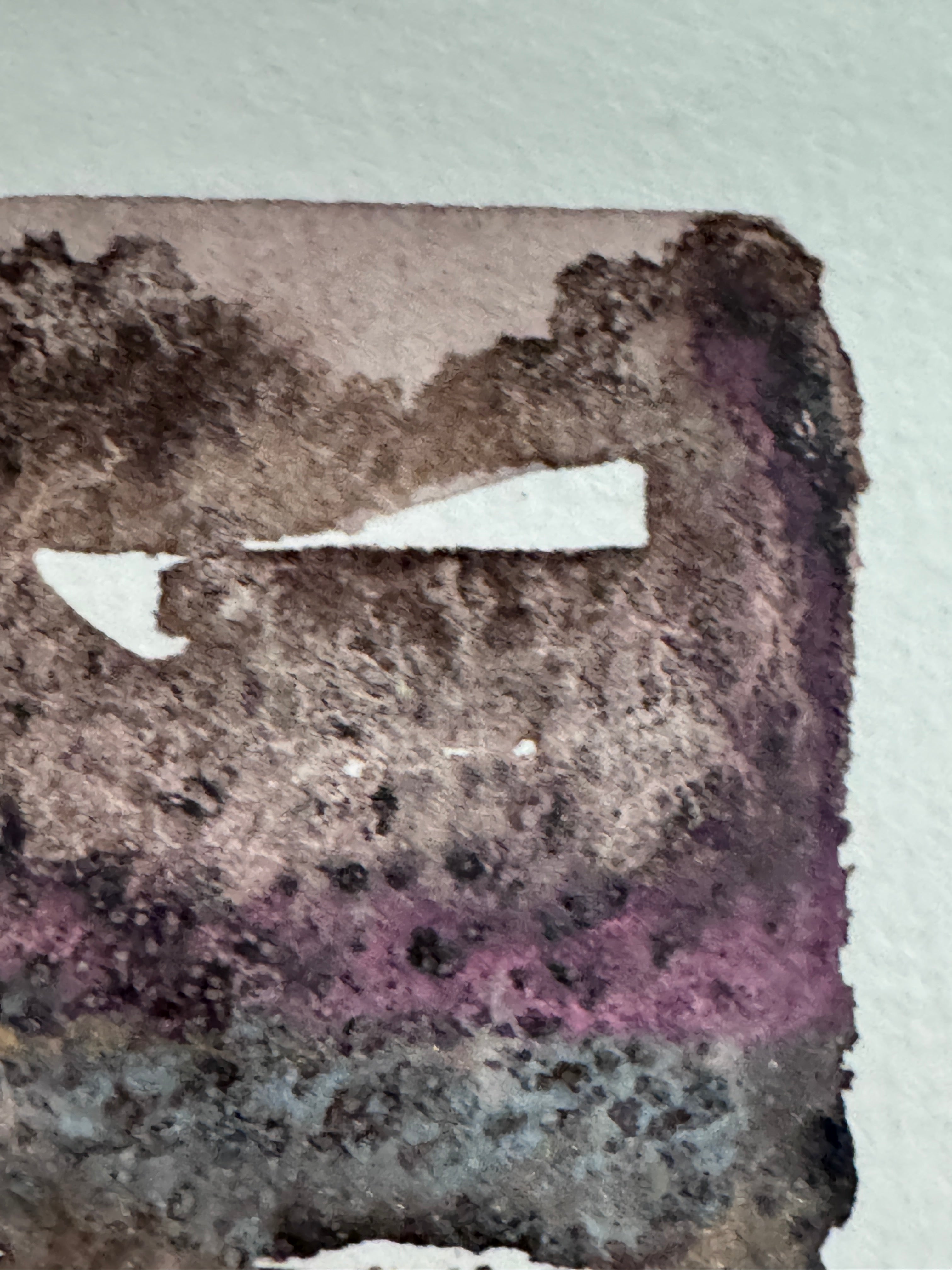 Winter Dusk ACEO Original Watercolour Artwork
