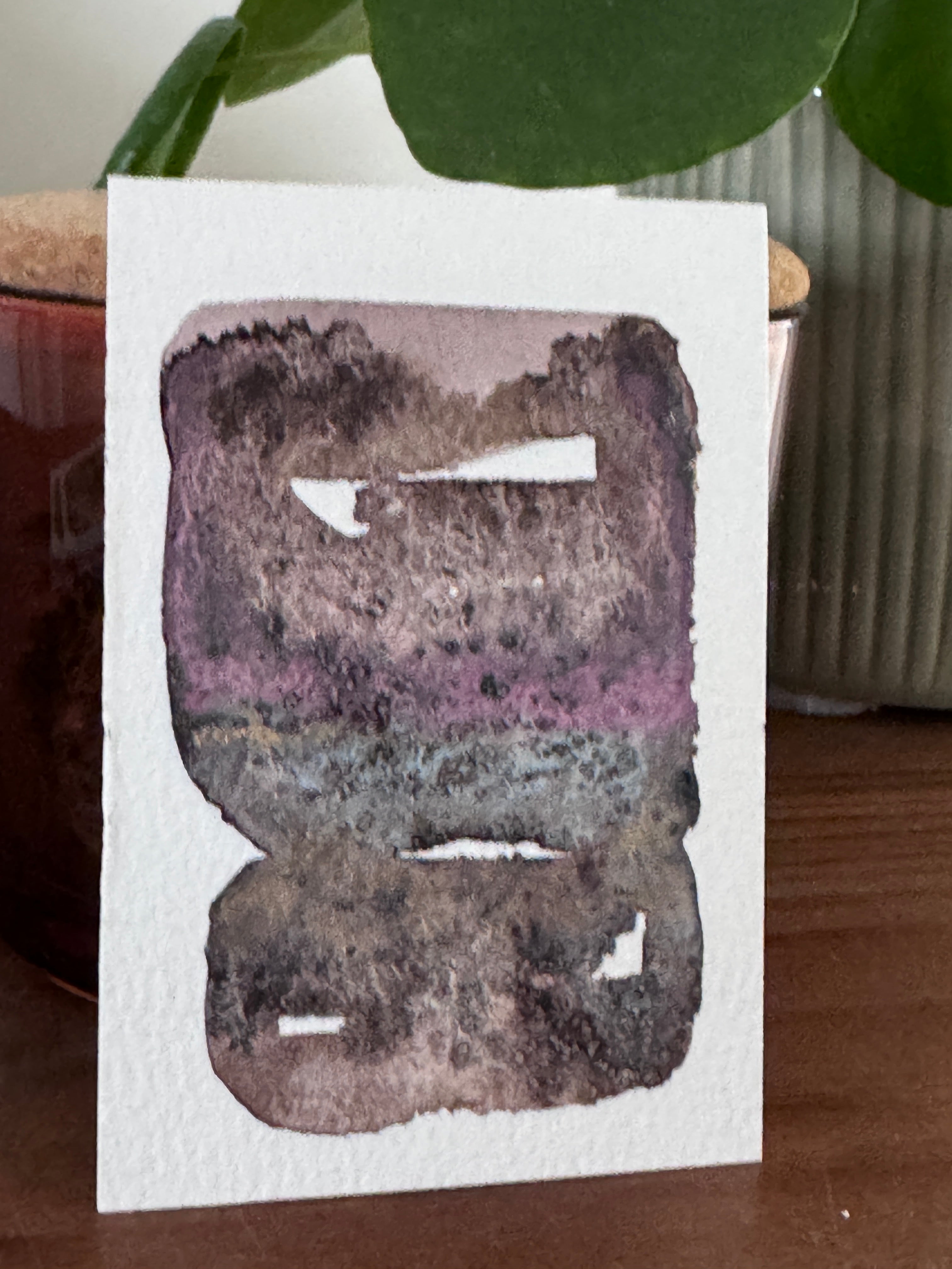 Winter Dusk ACEO Original Watercolour Artwork