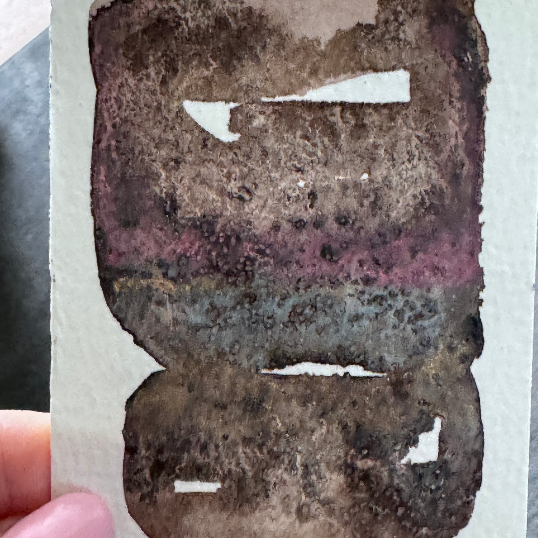 Winter Dusk ACEO Original Watercolour Artwork