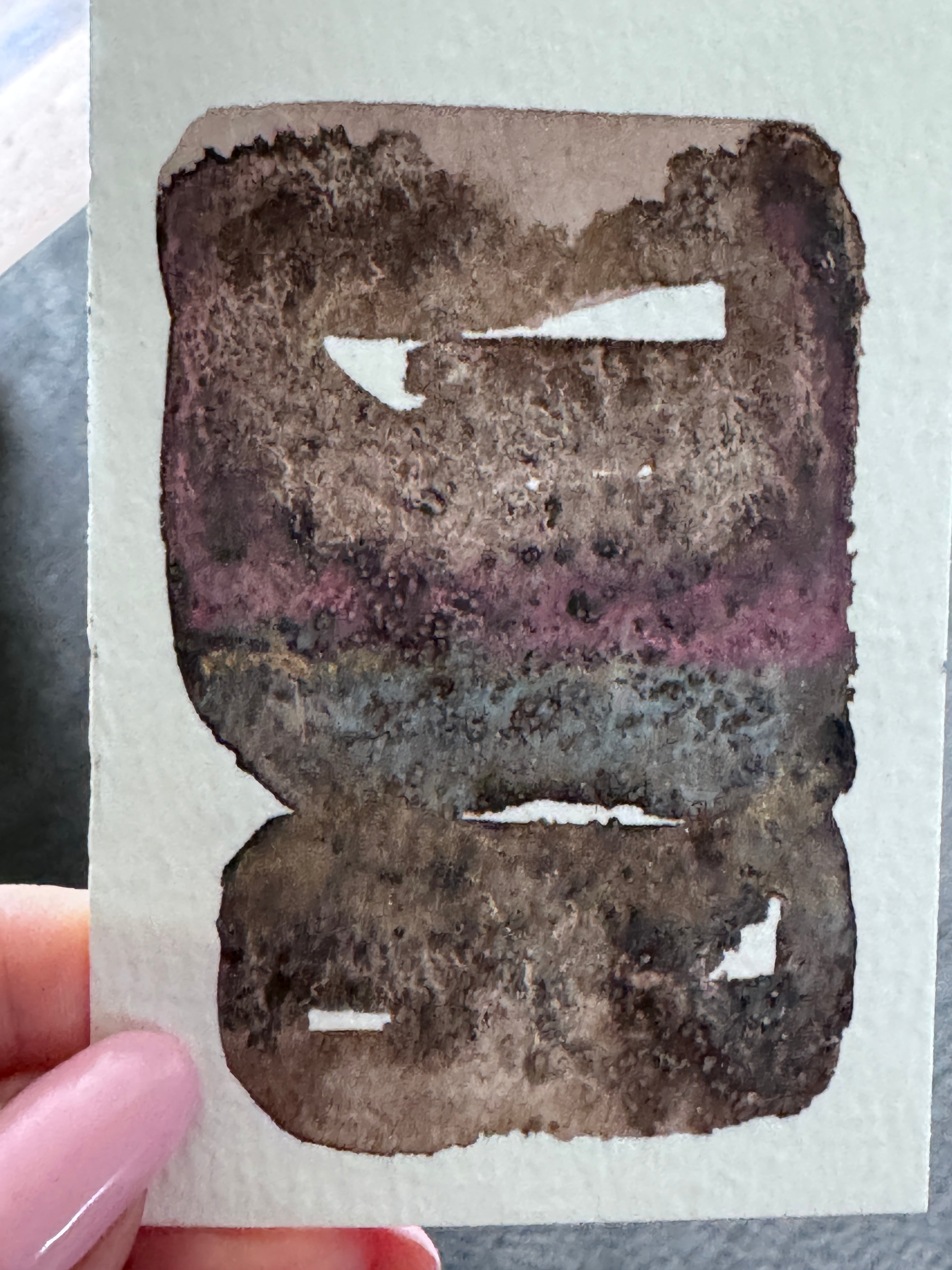 Winter Dusk ACEO Original Watercolour Artwork