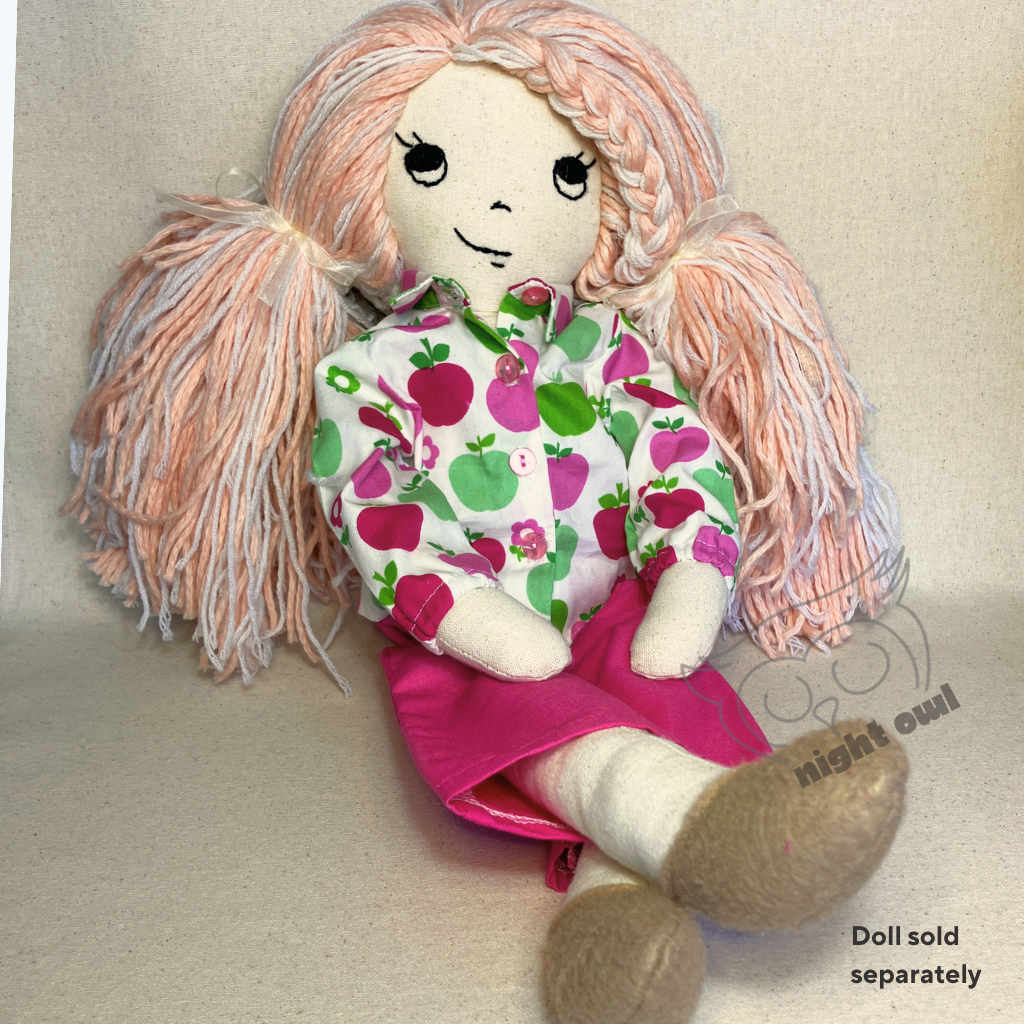 Six Piece Set| 53cm Doll Wardrobe Collection| Apple Orchards