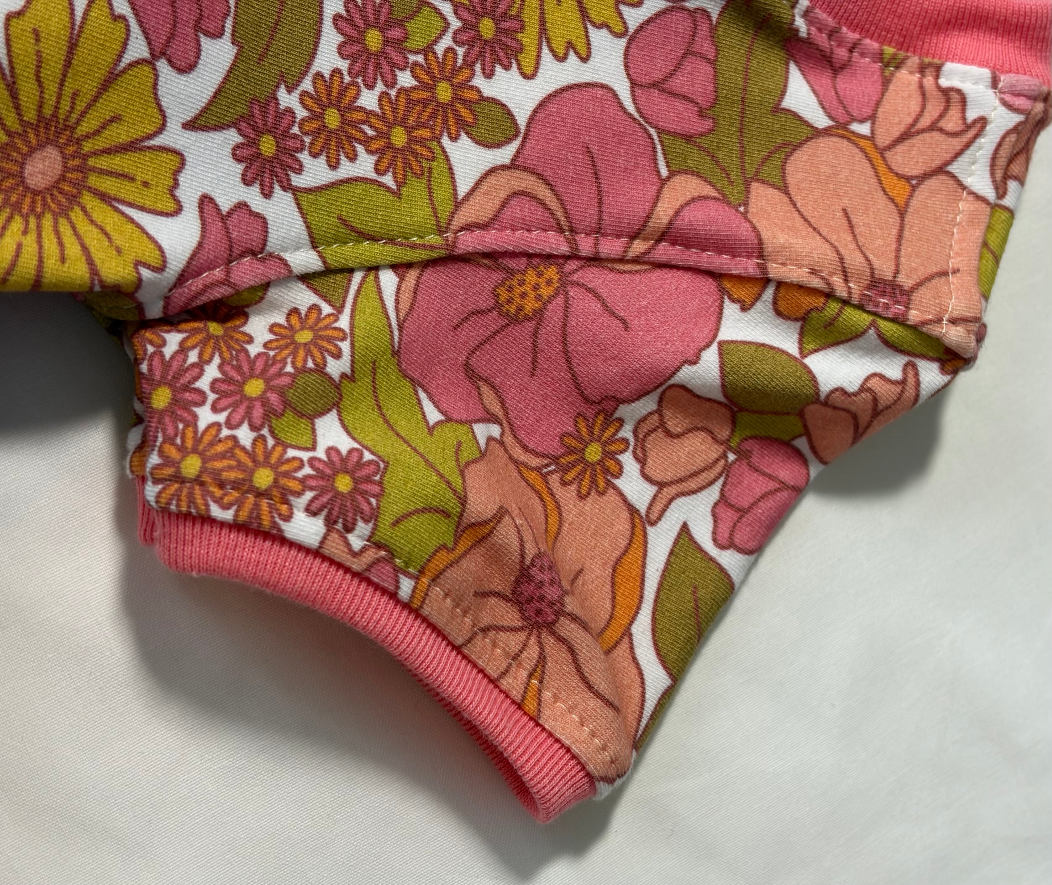 EOFY SALE VINTAGE FLORAL BODYSUIT DRESS 2-3 Yrs