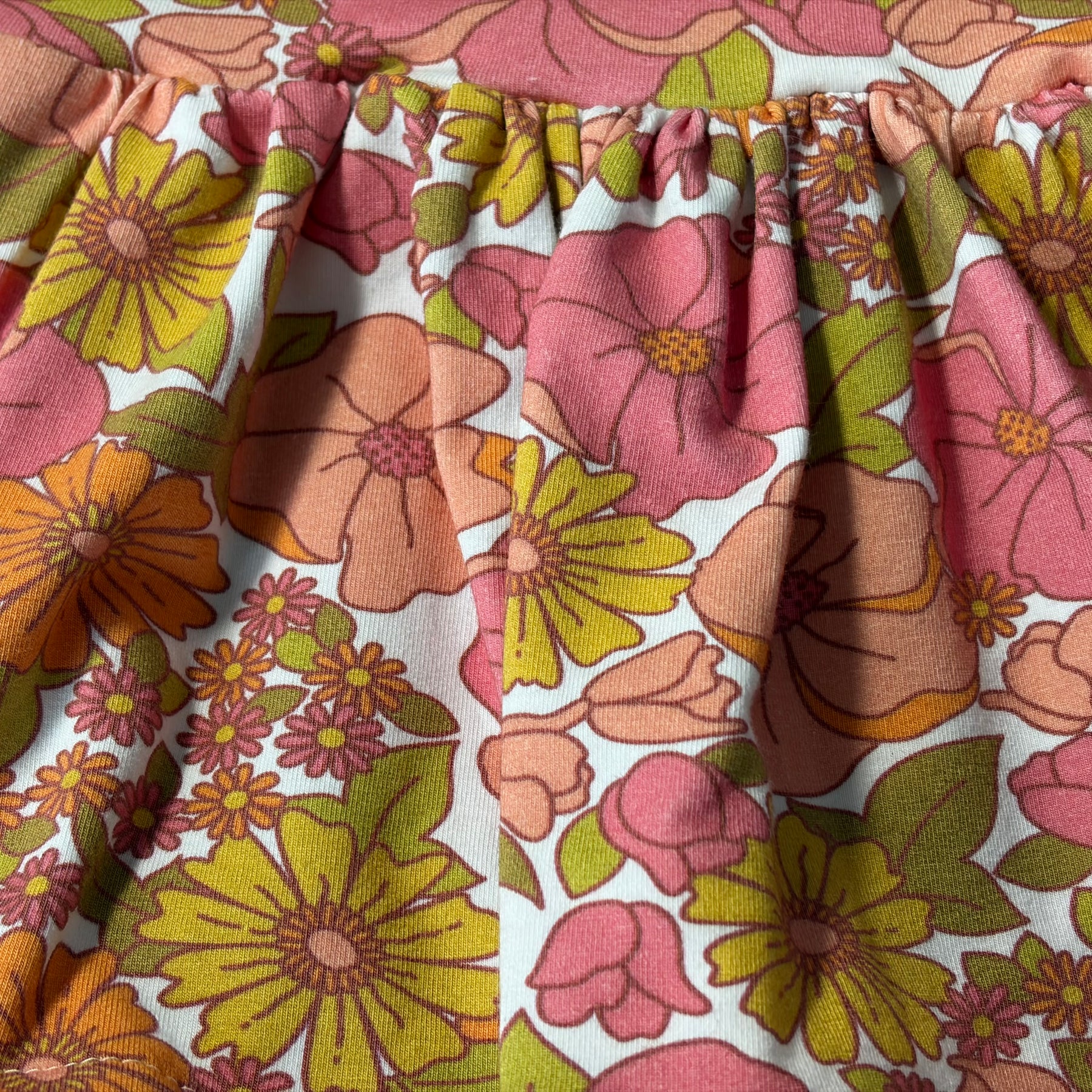 EOFY SALE VINTAGE FLORAL BODYSUIT DRESS 2-3 Yrs