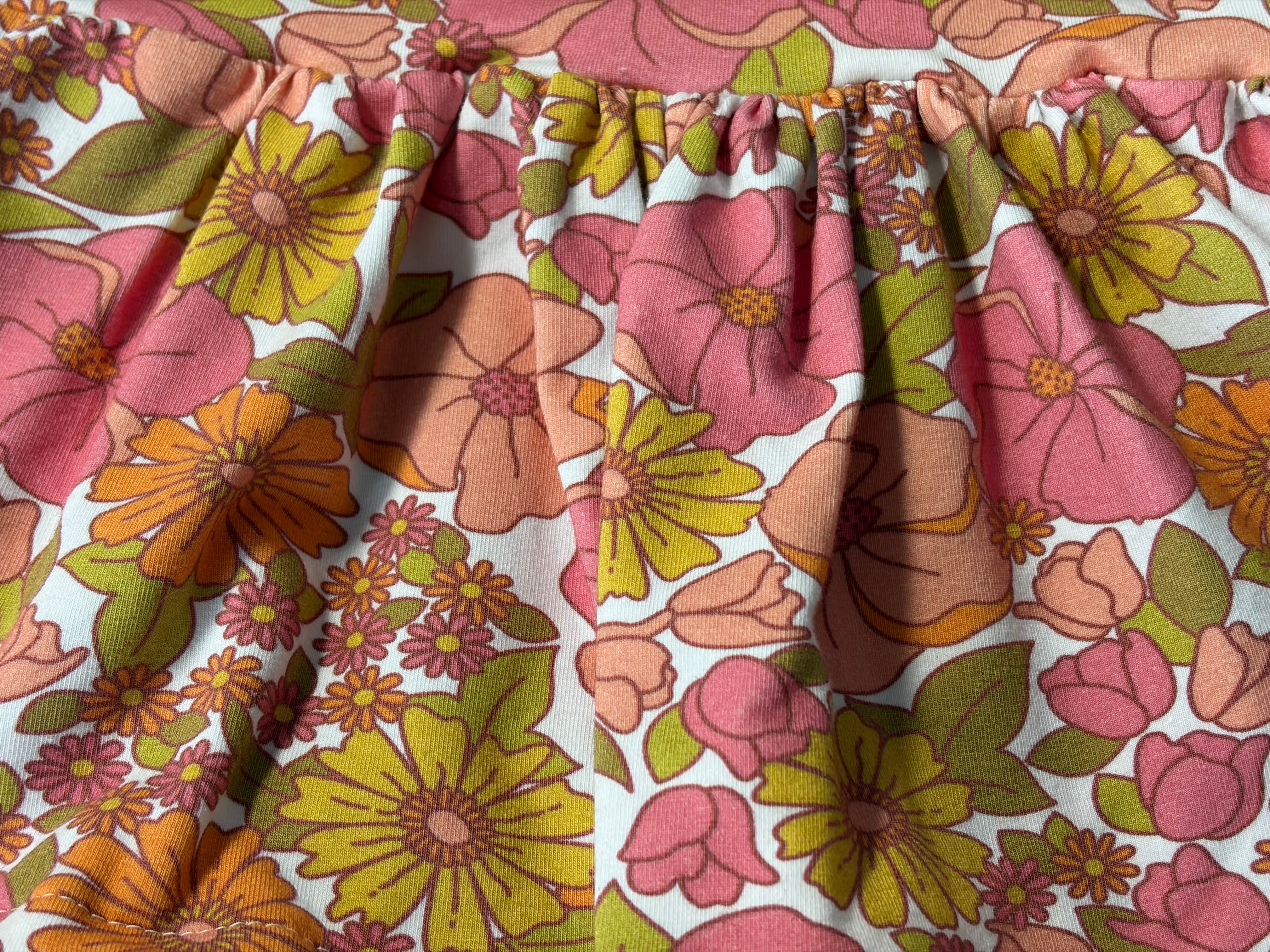 EOFY SALE VINTAGE FLORAL BODYSUIT DRESS 2-3 Yrs