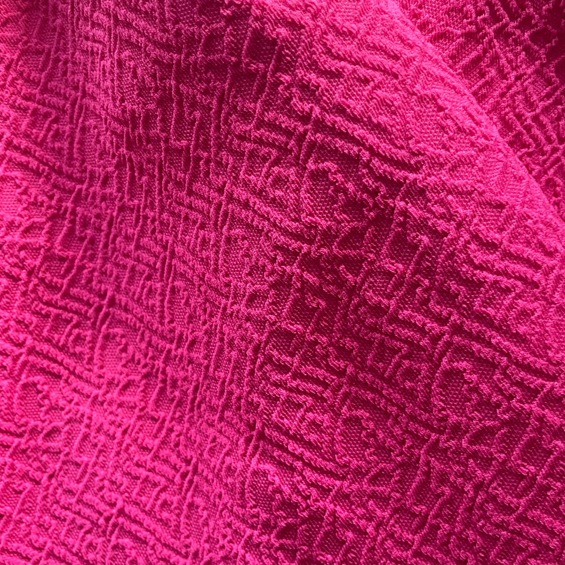 Pink Crimplene 1960s Mod Handbag