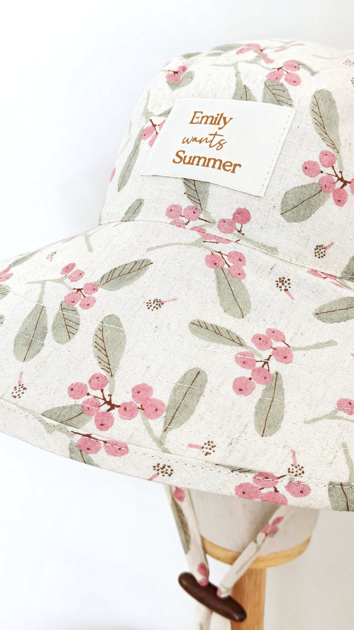 Adult Wide Brim Cotton Summer Sun Hat, Adult Floral Summer Hat