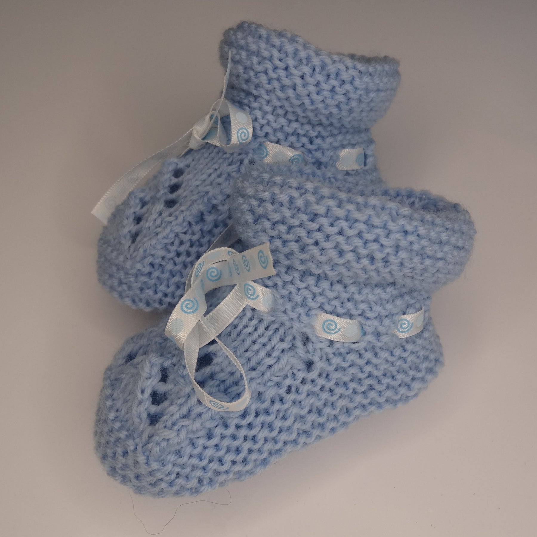 Light Blue Baby Bootees