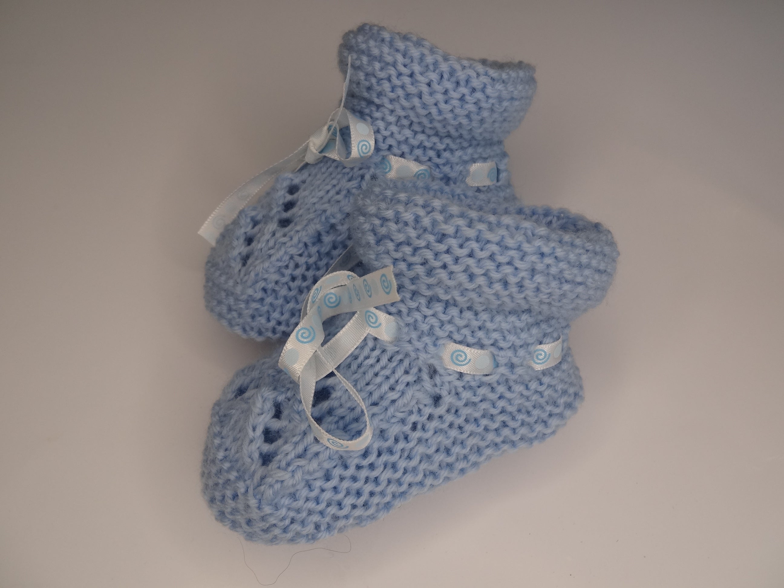 Light Blue Baby Bootees