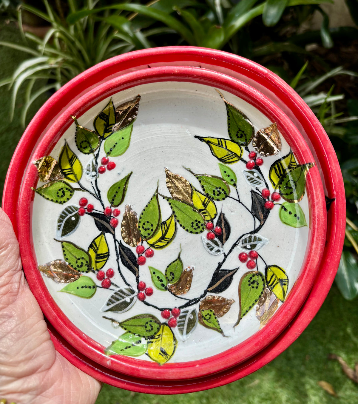 Christmas festive plates