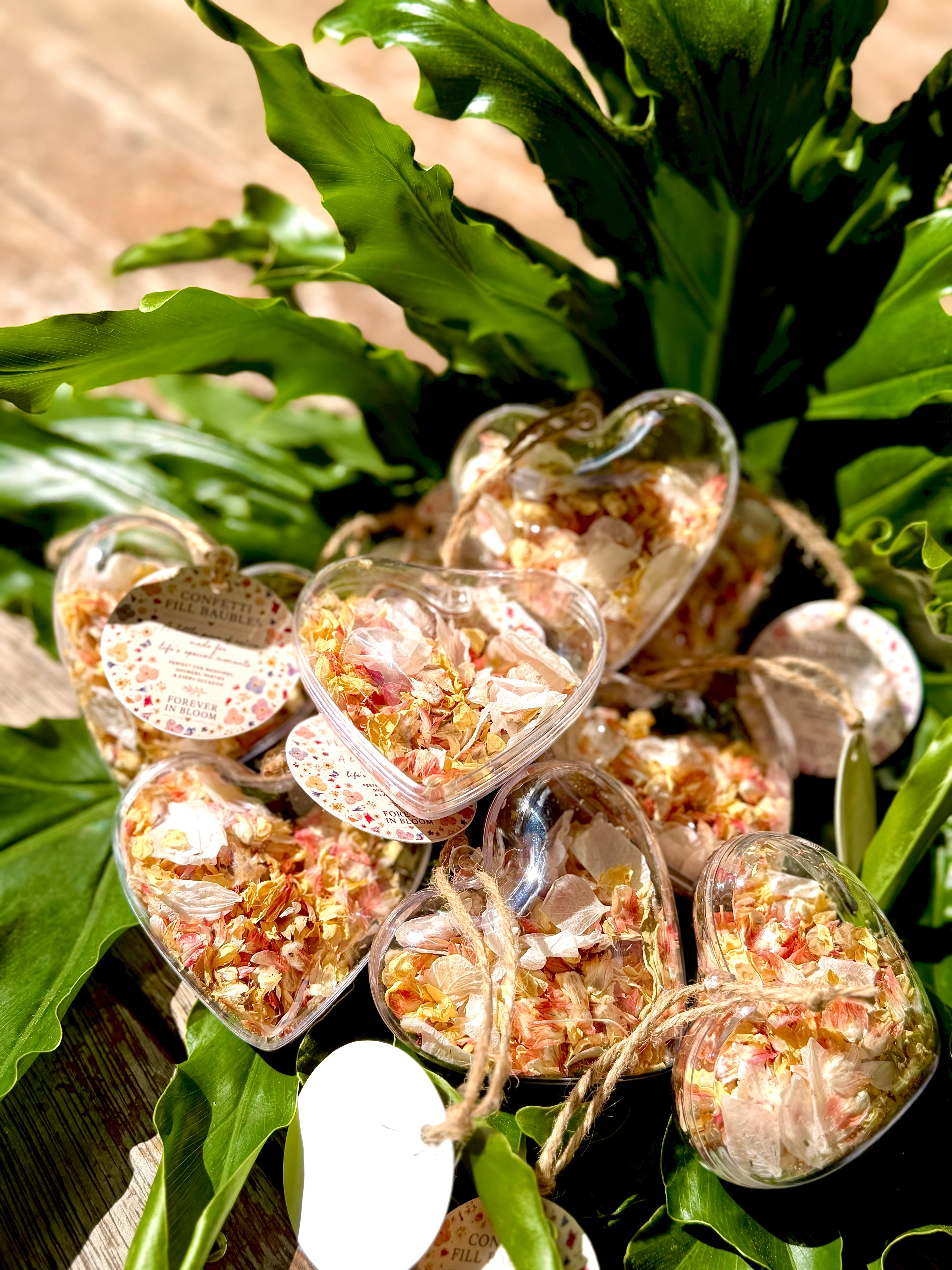 Wildflower Romance Dried Flower Bauble | Real Flower Christmas Ornament | Botanical Confetti Bauble | Handmade Floral Keepsake | 8cm