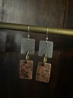 Silver Copper Squares