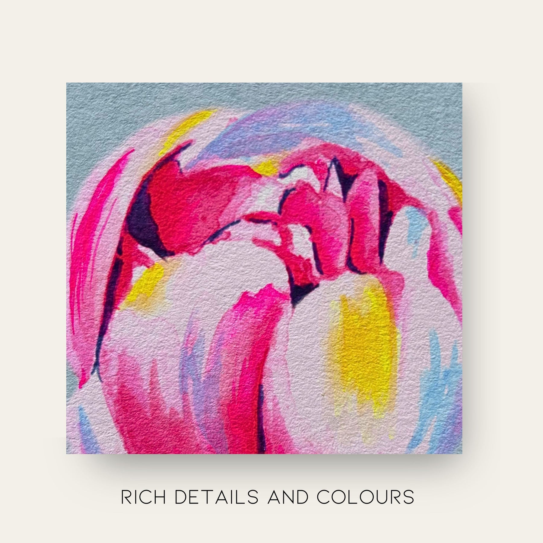"Blushing Promise" | Archival Botanical Wall Art With Sentiment | Original Floral Watercolour Painting | A5 Print