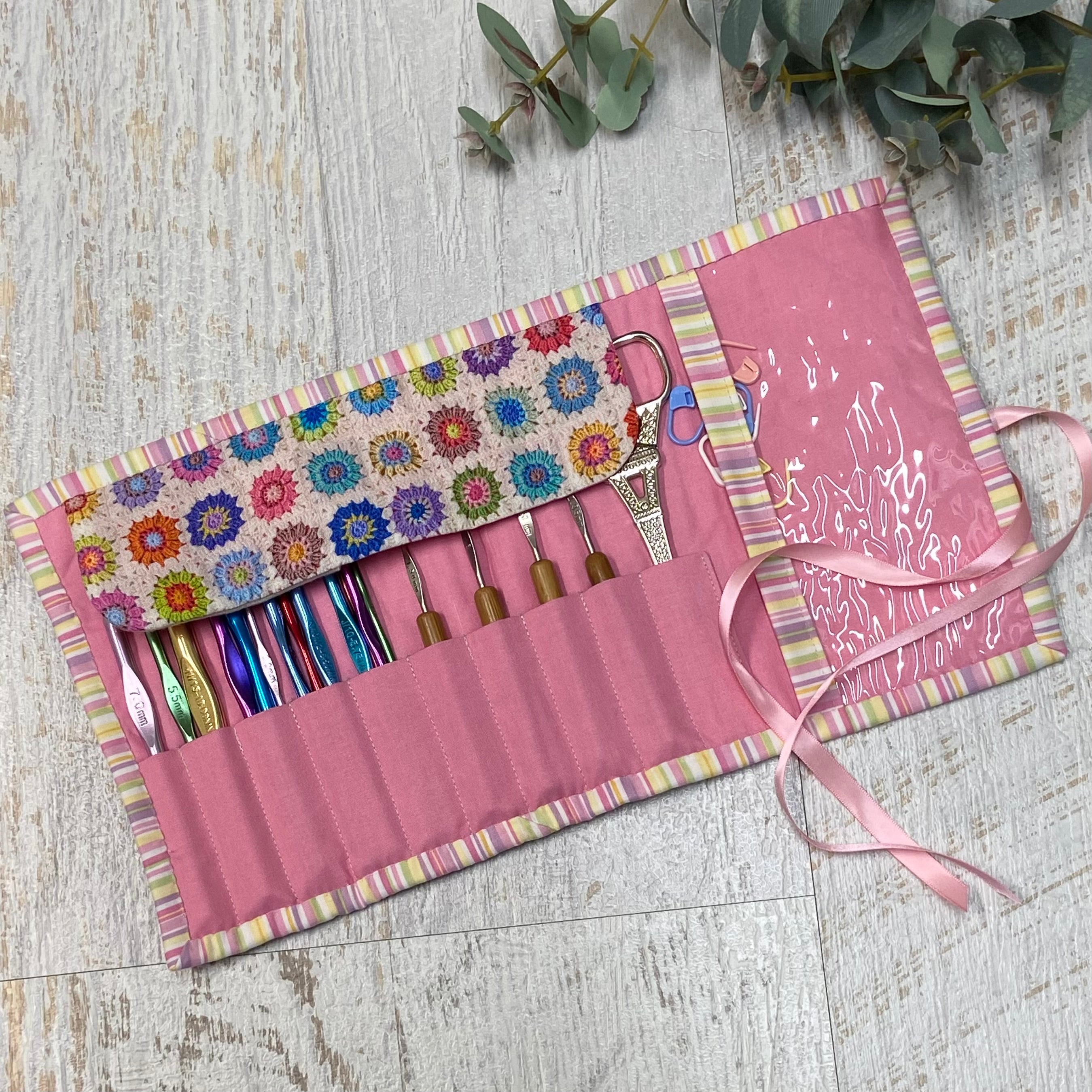 Handmade Crochet Hook Roll
