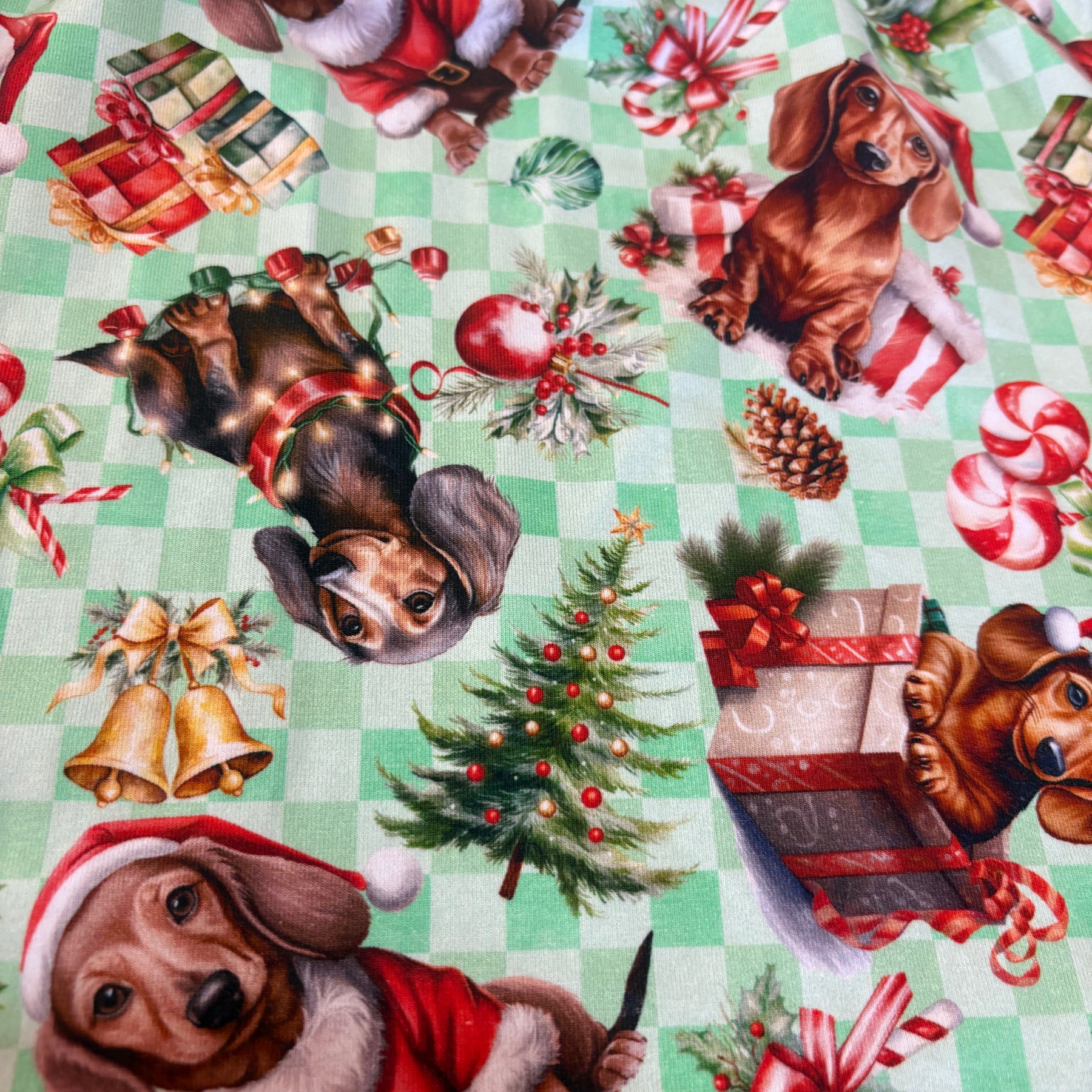 Kid's Christmas Dachshund Shorts-Size 8