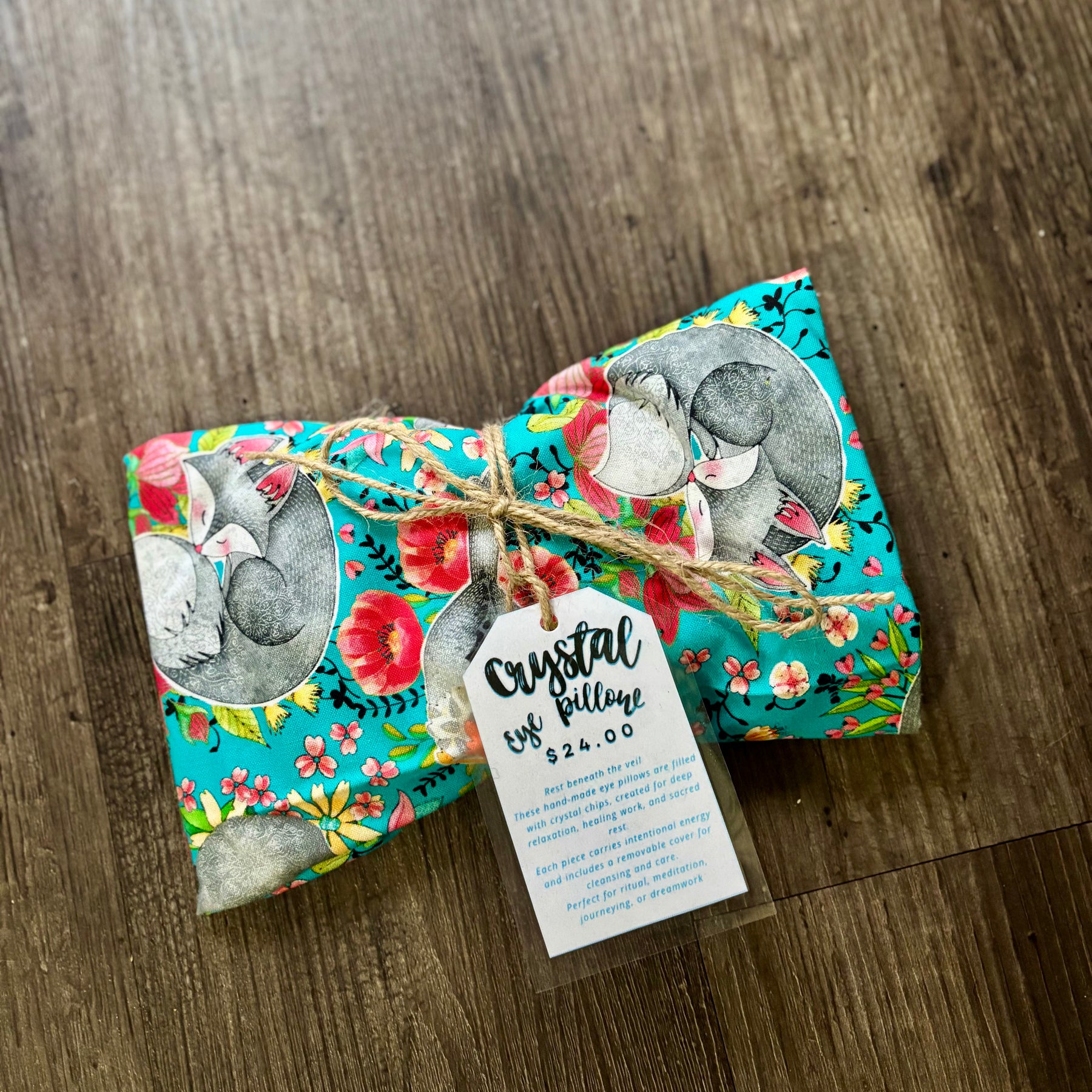 Crystal Eye Pillows - Blue Fox