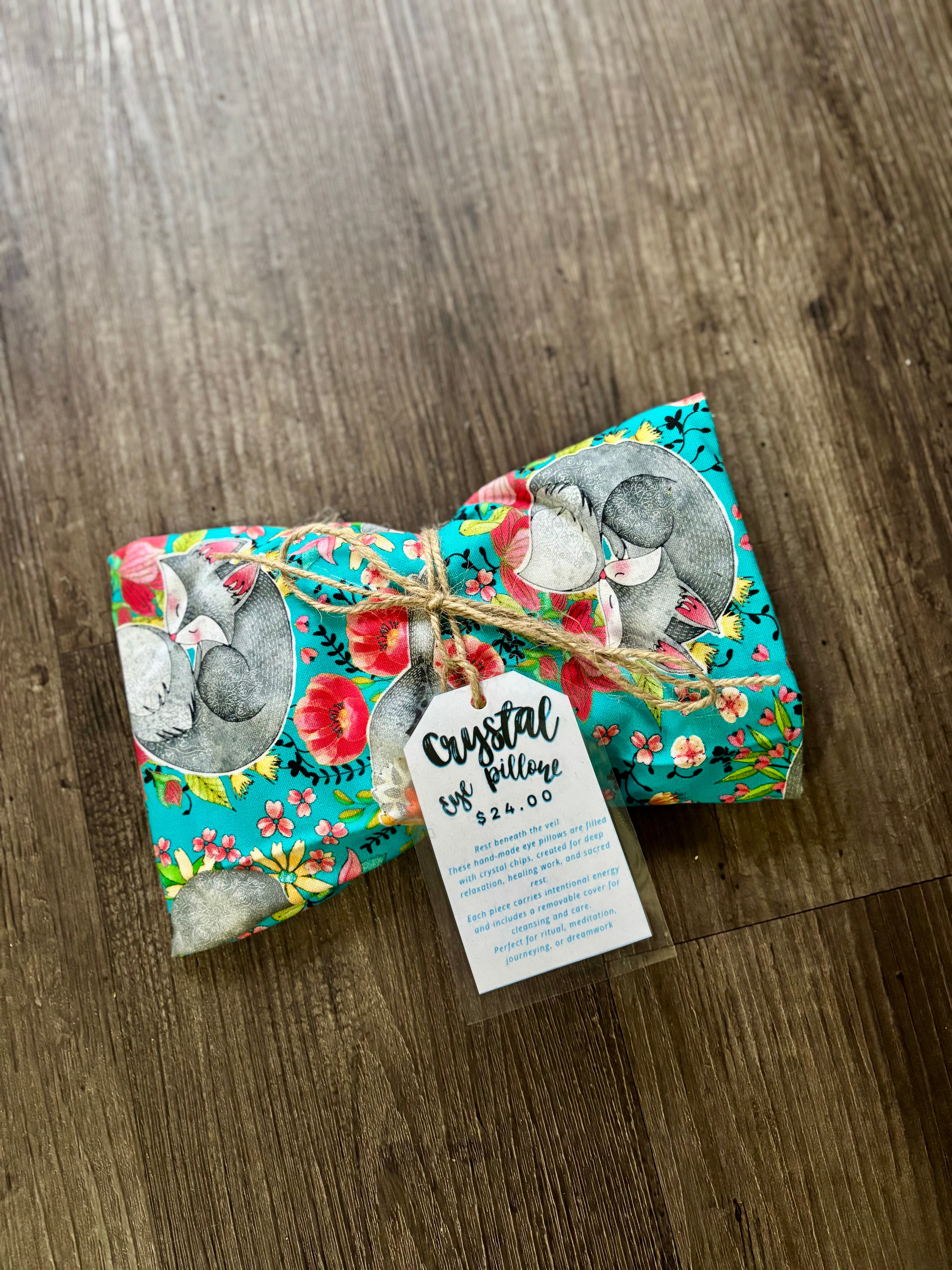 Crystal Eye Pillows - Blue Fox