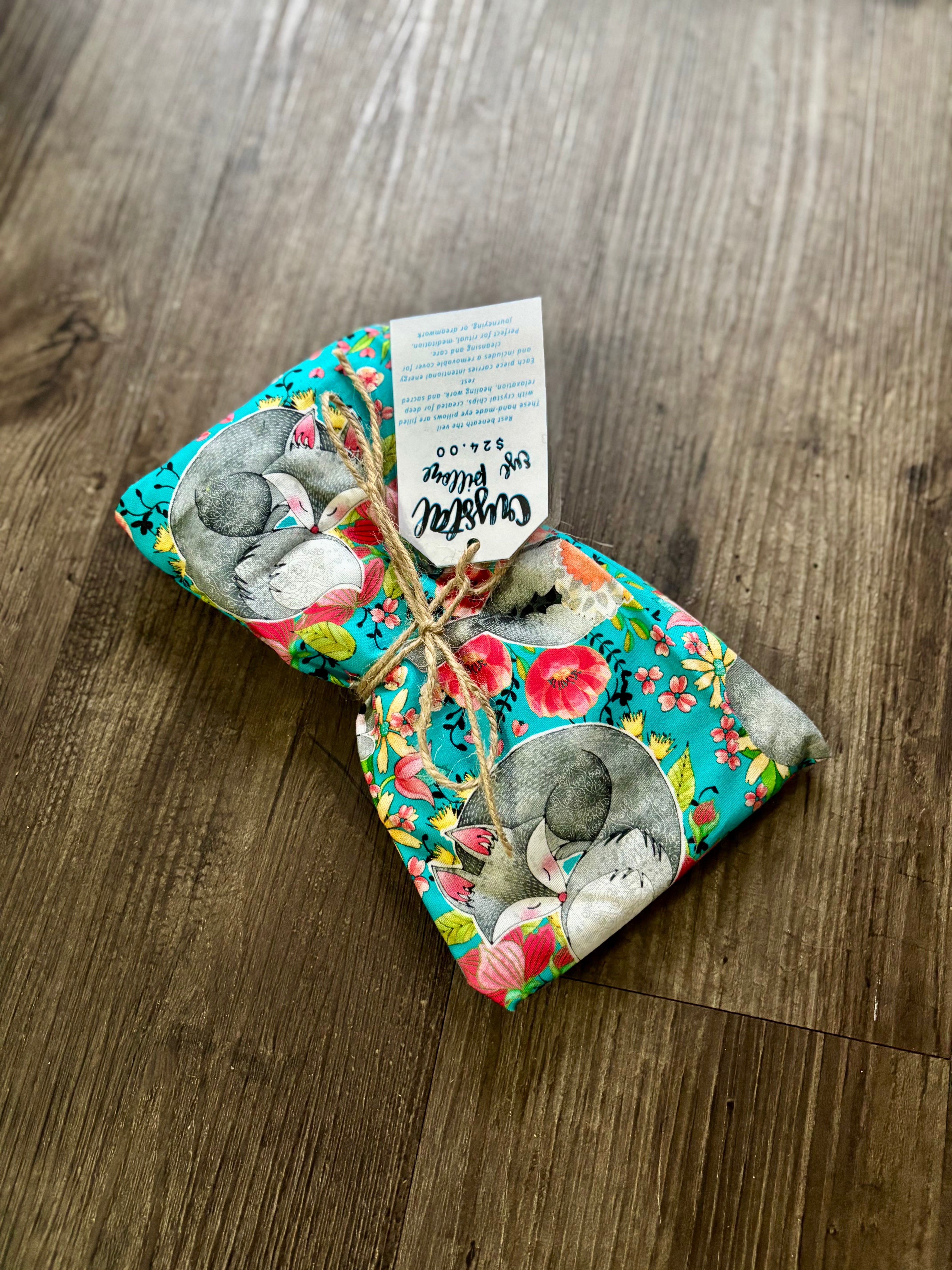Crystal Eye Pillows - Blue Fox