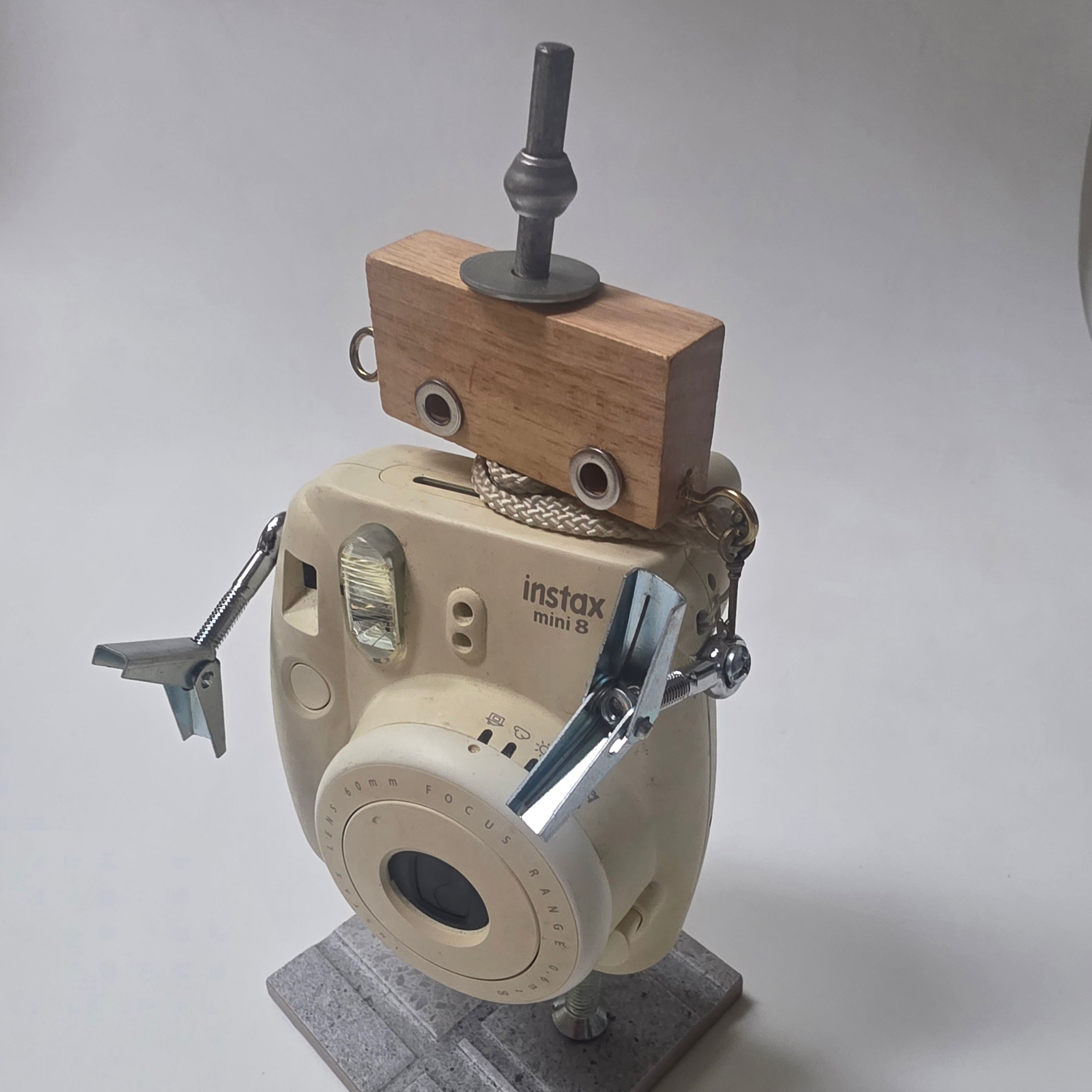 Remade, Reimagined: Instax 8 Upcycled Robot