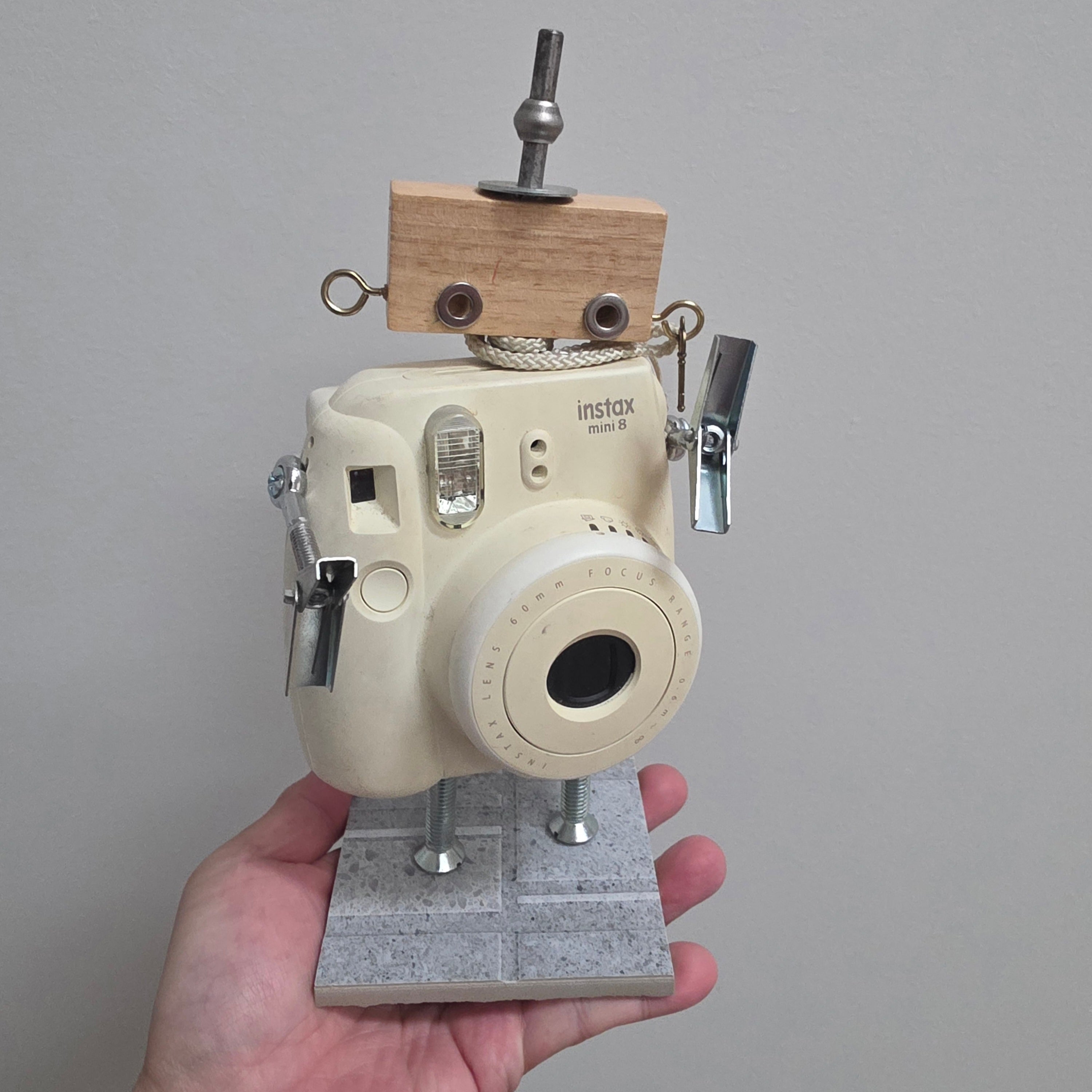 Remade, Reimagined: Instax 8 Upcycled Robot