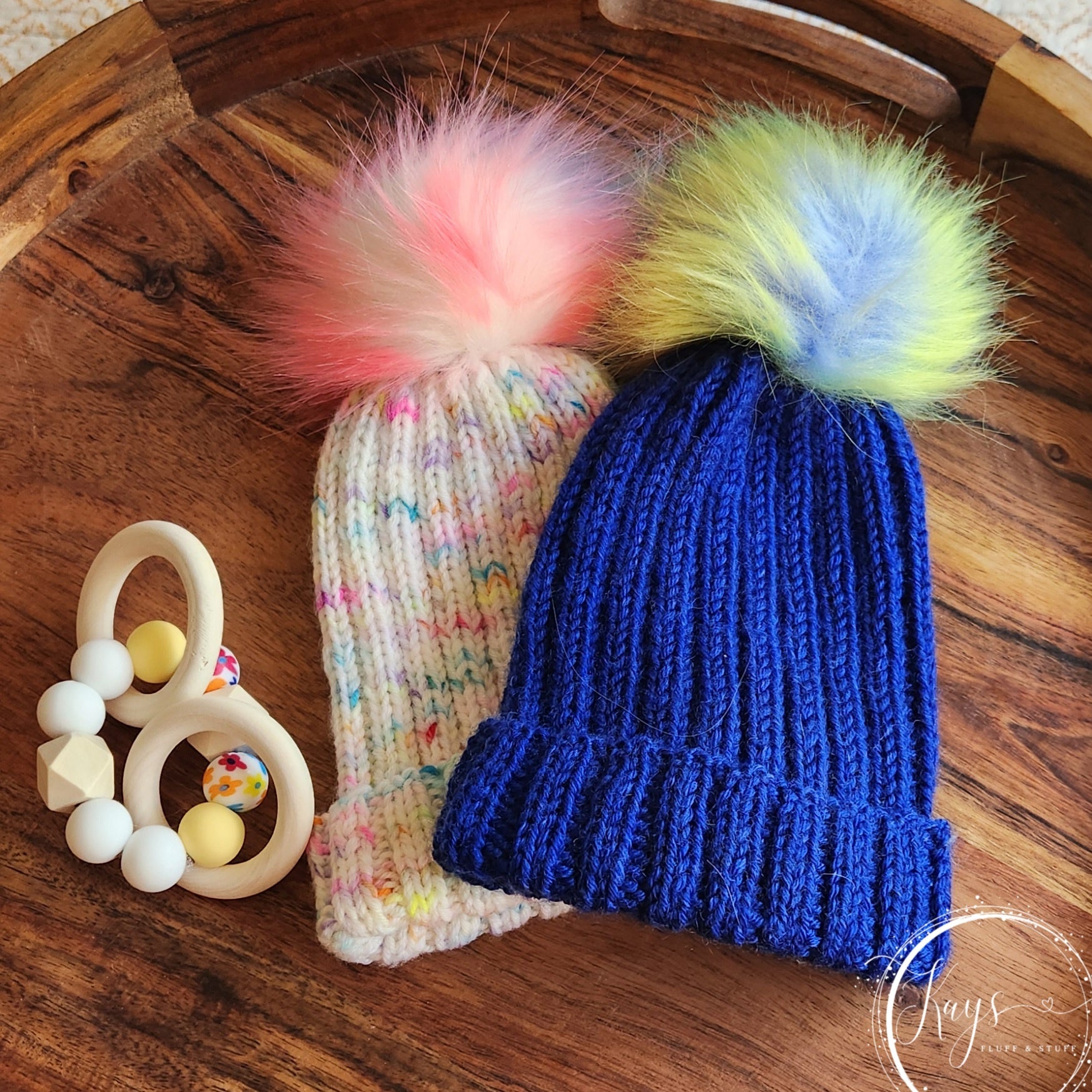 Handknit Newborn Baby Beanies