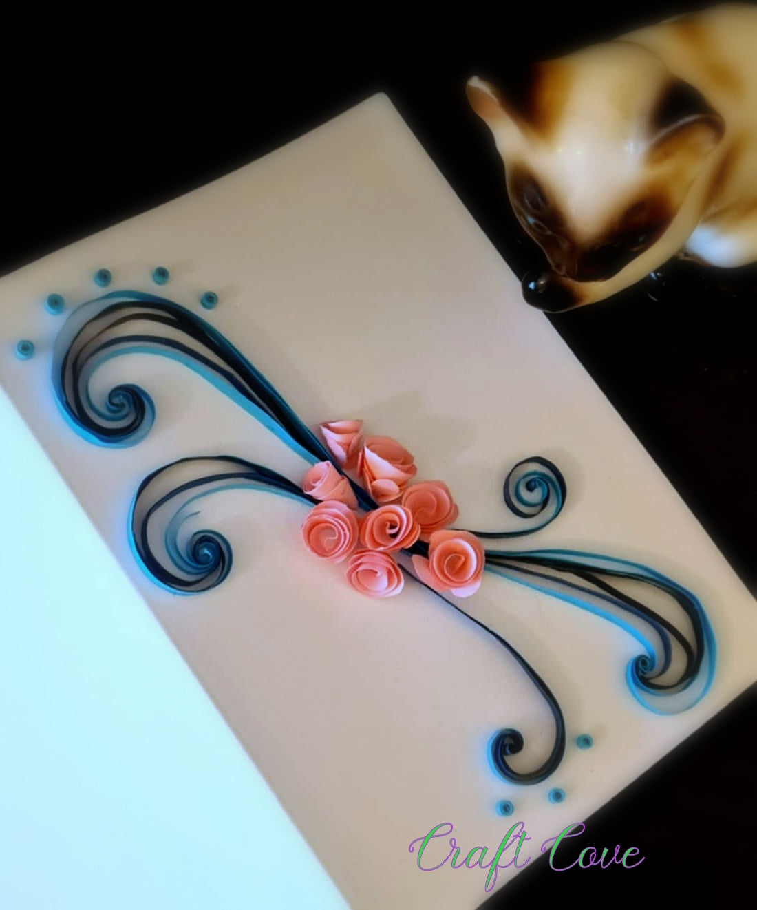 Handmade Quilled Greeting Card – Blank Inside – Choice of 2 Designs