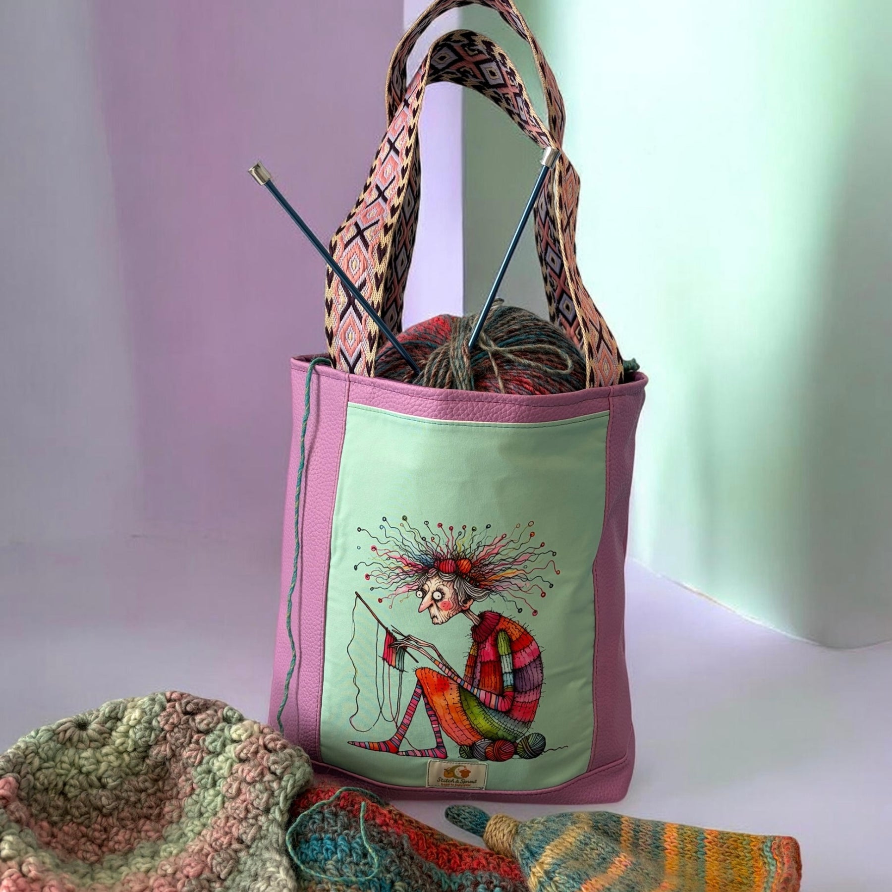 Whimsy Knitting Bag
