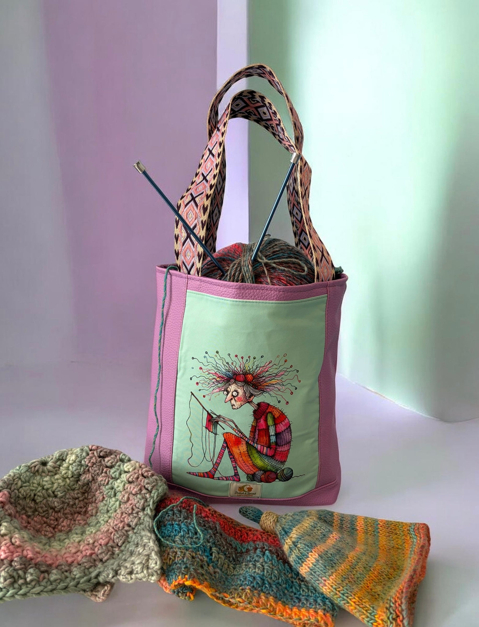 Whimsy Knitting Bag