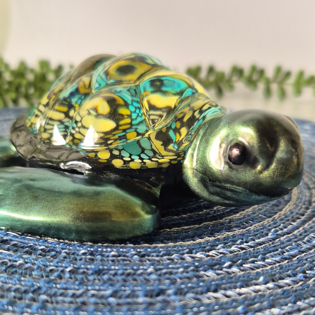 Handpainted Contemporary Indigenous Design Sea Turtle