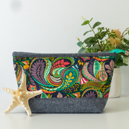 Solstice Large Open Wide Zip Pouch