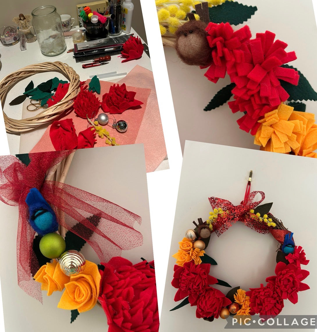 Aussie Wildflower Christmas Wreath