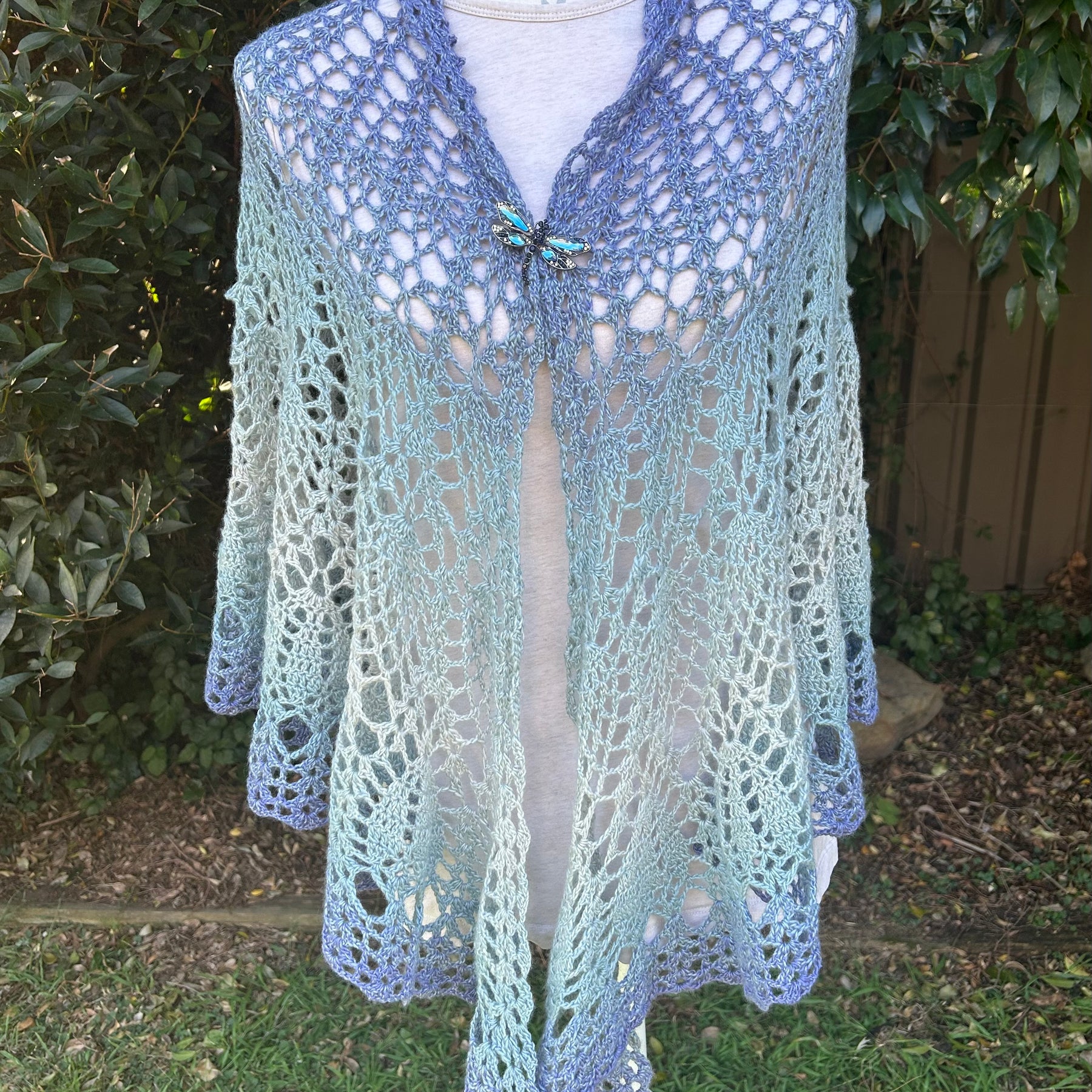 Crochet Lace Shawl Cashmere/Merino
