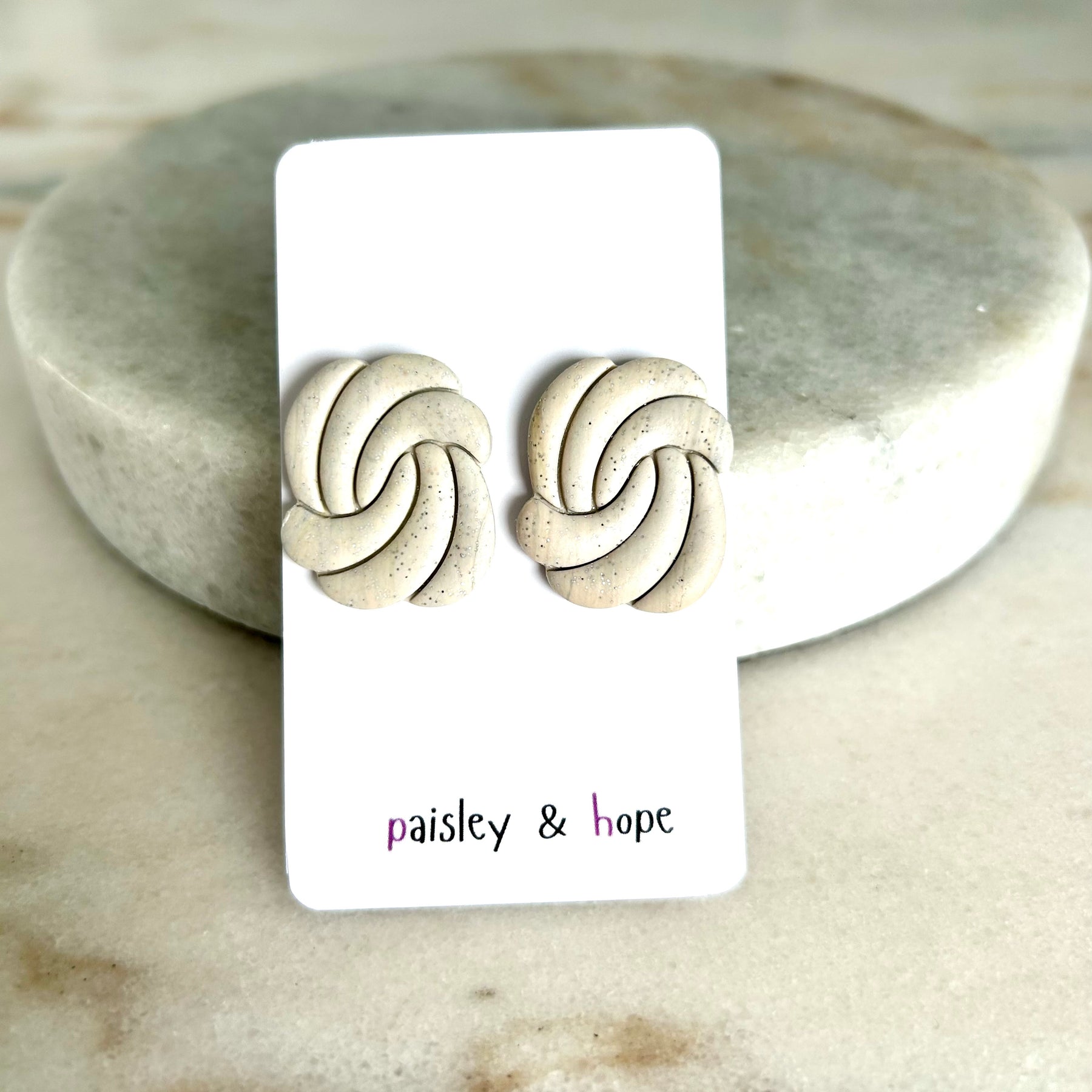 Polymer Clay Statement Studs - Choose colour