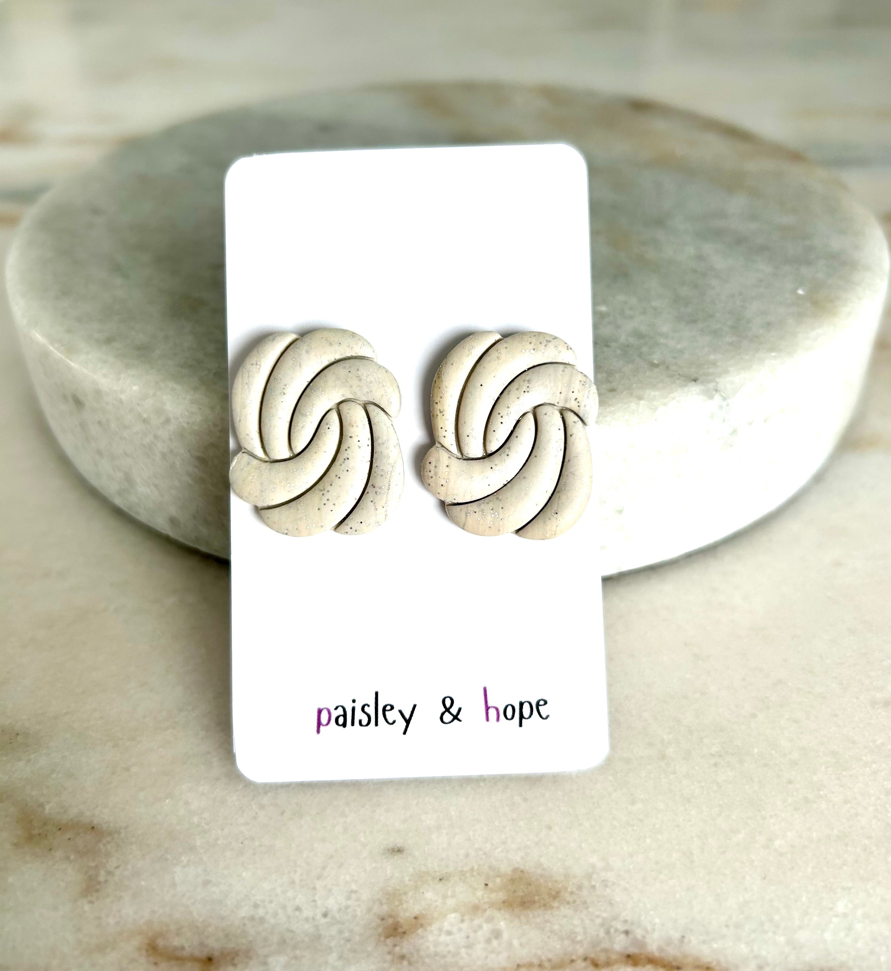 Polymer Clay Statement Studs - Choose colour