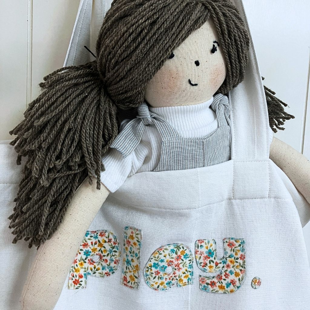 Simply Sweet Tote Bag| Raw Edge Floral Appliqué | Personalise