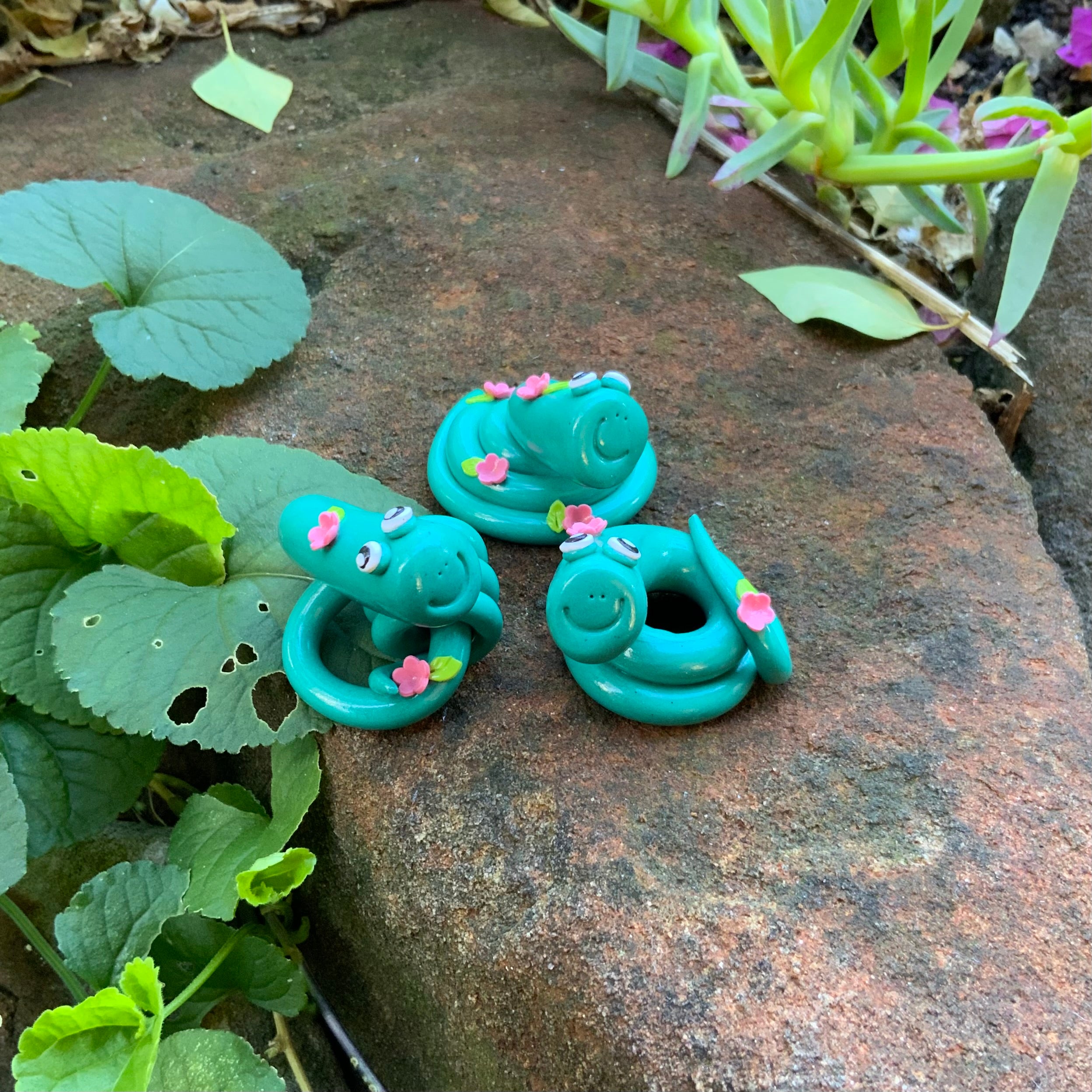 The Slither Squad | Whimsical Handmade Snake Trio Decor