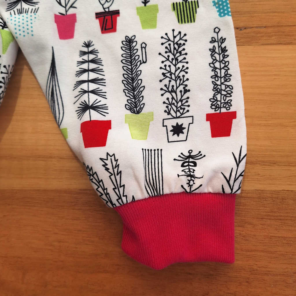 Handmade Cactus Print Baby Pants – Size 9–12 Months