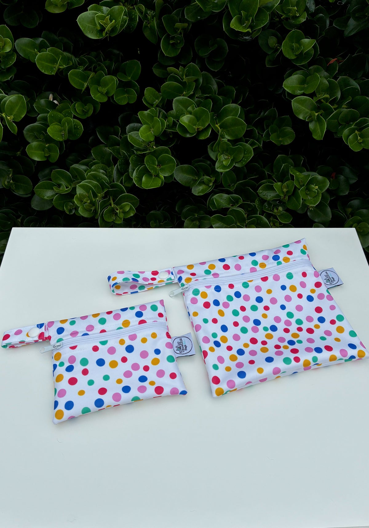 READY MADE Water-resistant wet bags - Holiday Sprinkles (Little Black Kat Creative)  | Ready to ship | FREE Postage