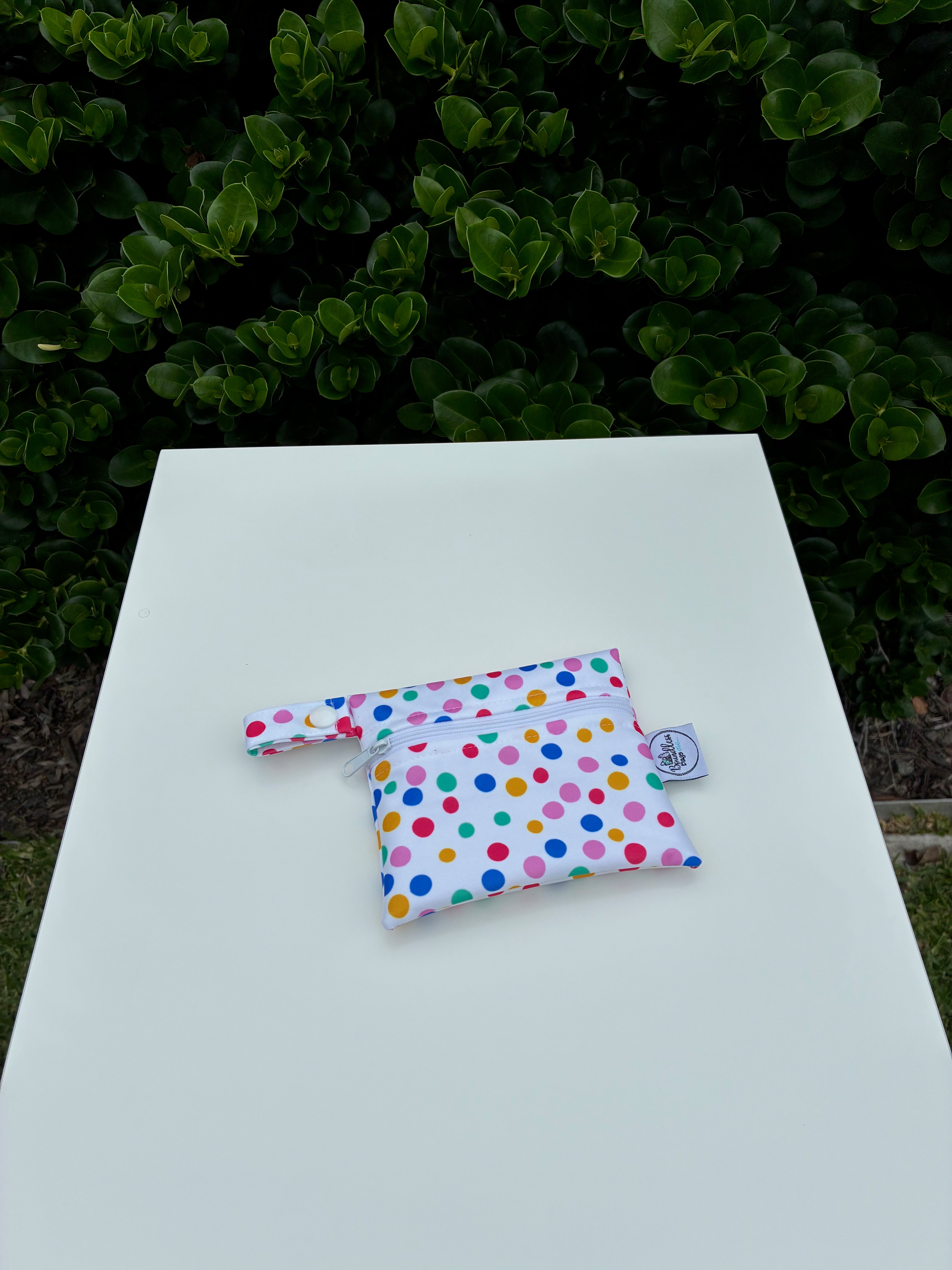 READY MADE Water-resistant wet bags - Holiday Sprinkles (Little Black Kat Creative)