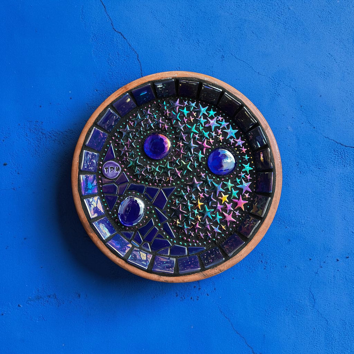 Mosaic Bee Bath.