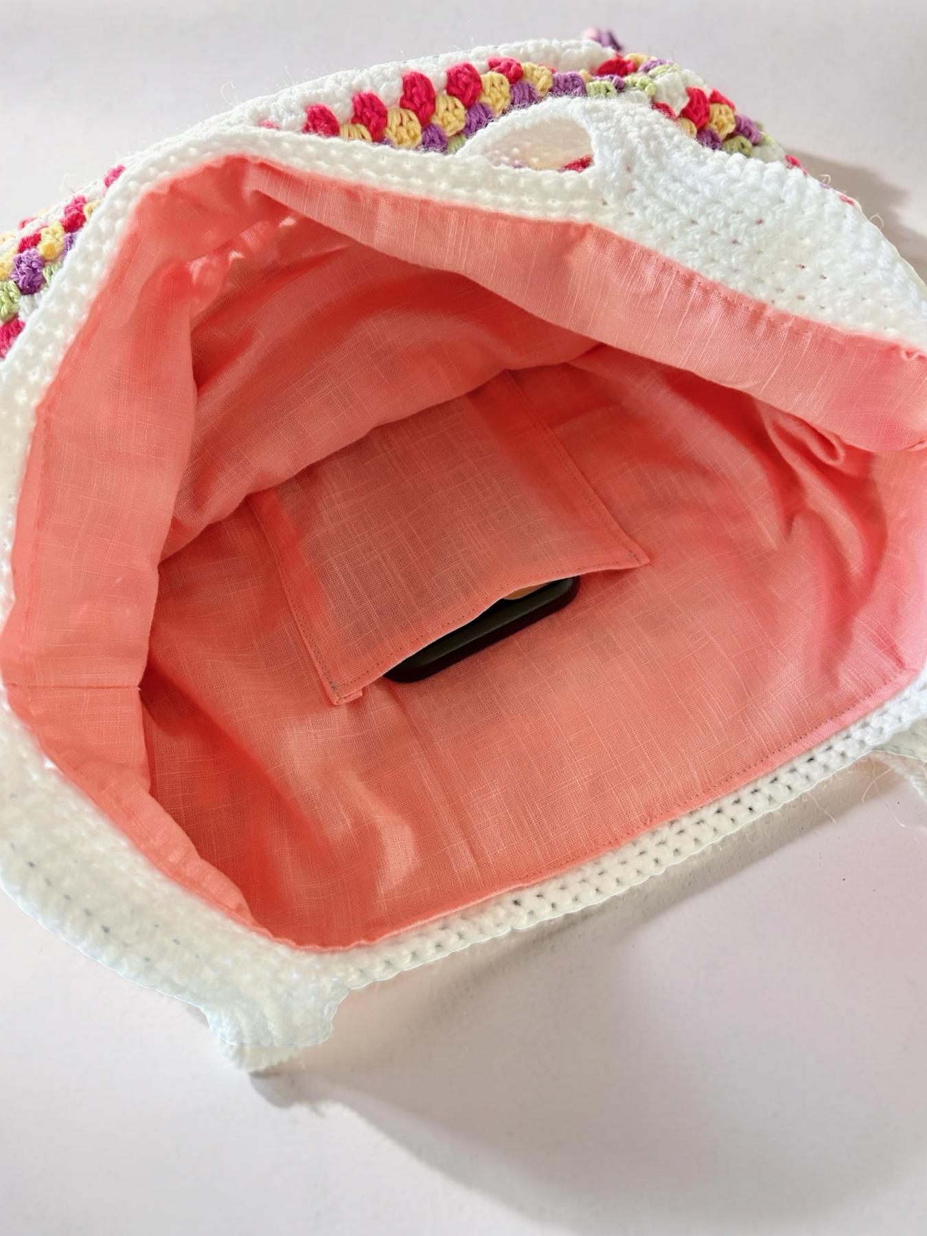 Custom Handmade Fully Lined Crochet Tote Bag, Market Bag Everyday Shoulder Tote, Australian Handmade