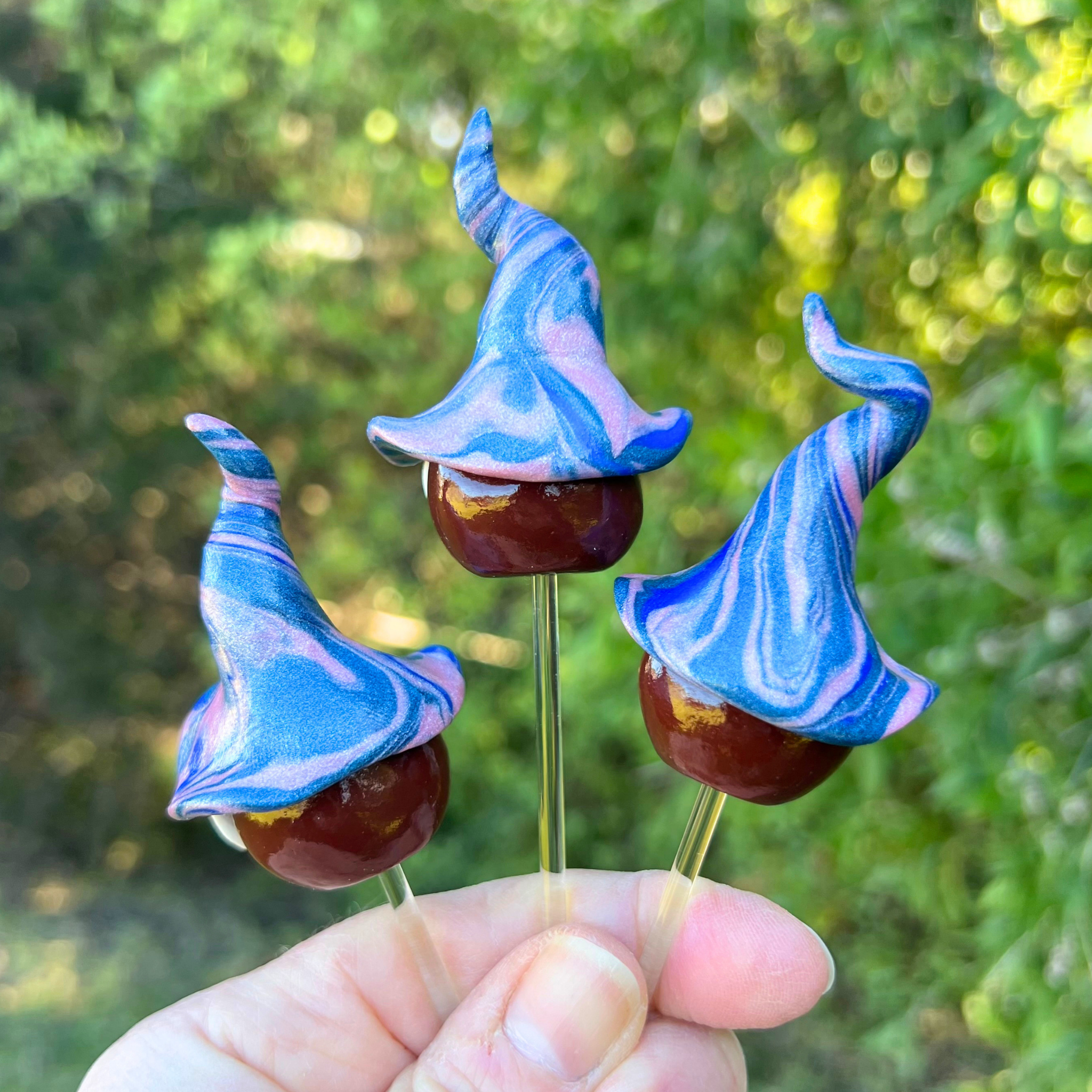 Whimsical polymer gnome trio - Danby, Larkin & Ax