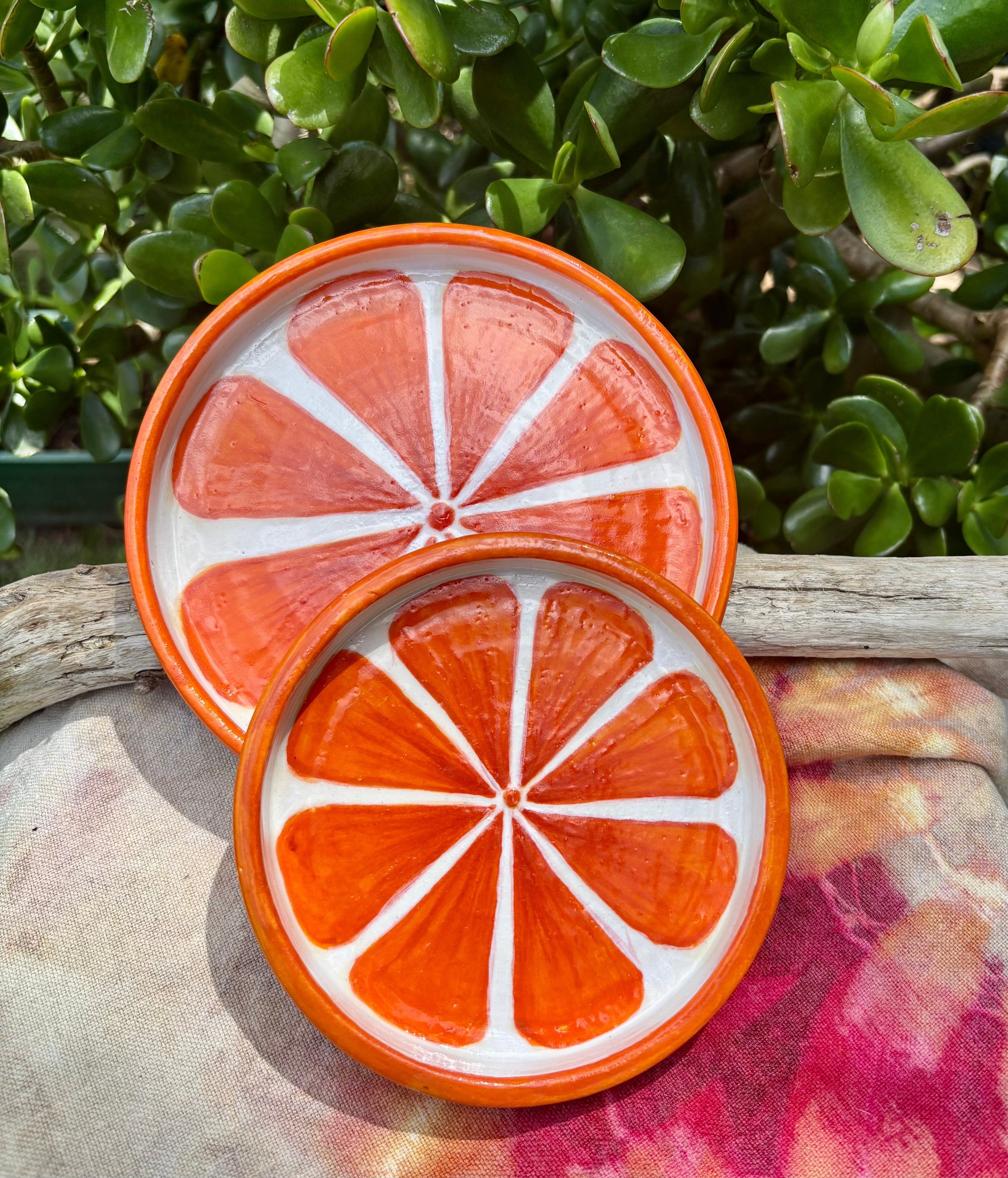 Orange plates