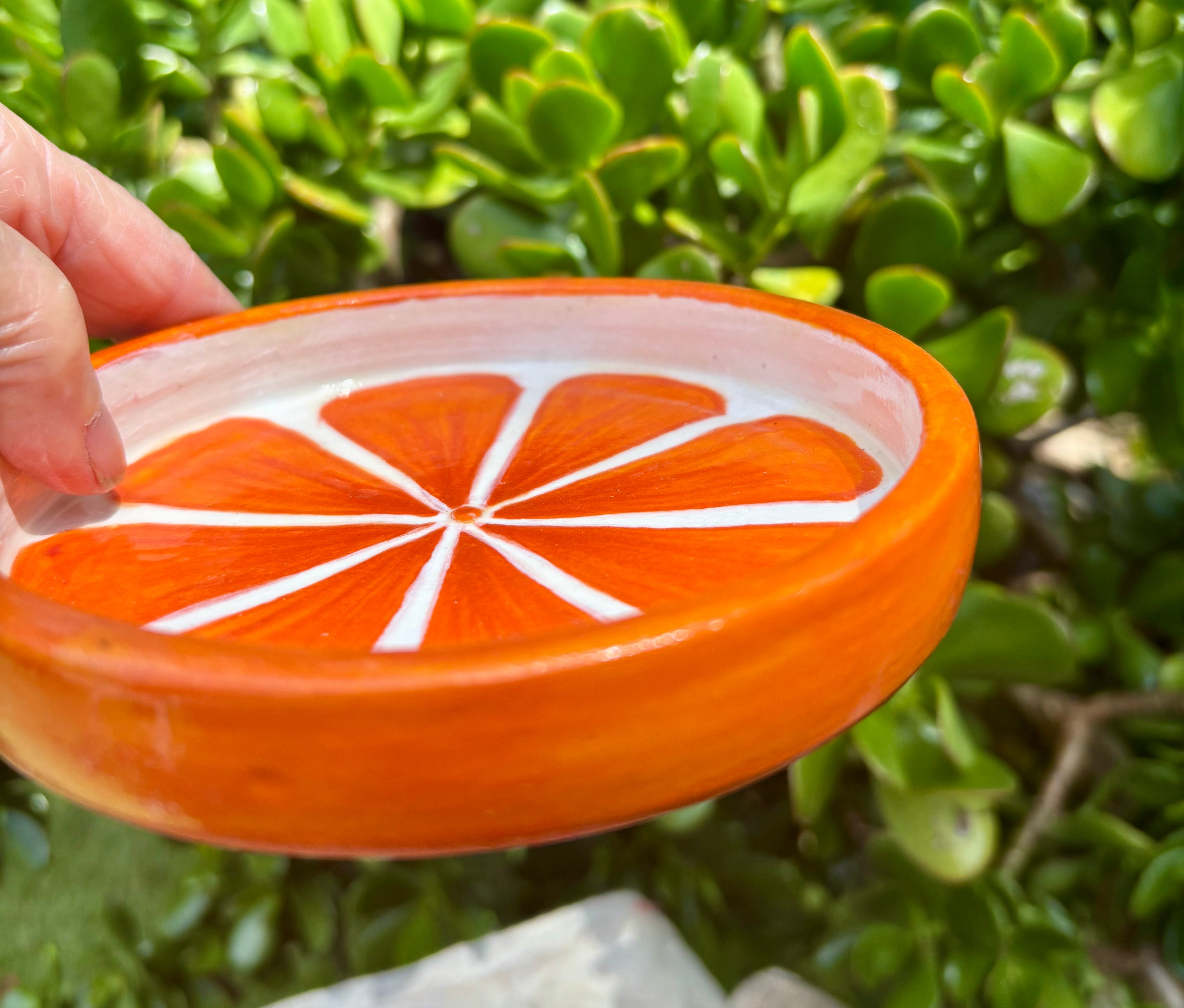 Orange plates